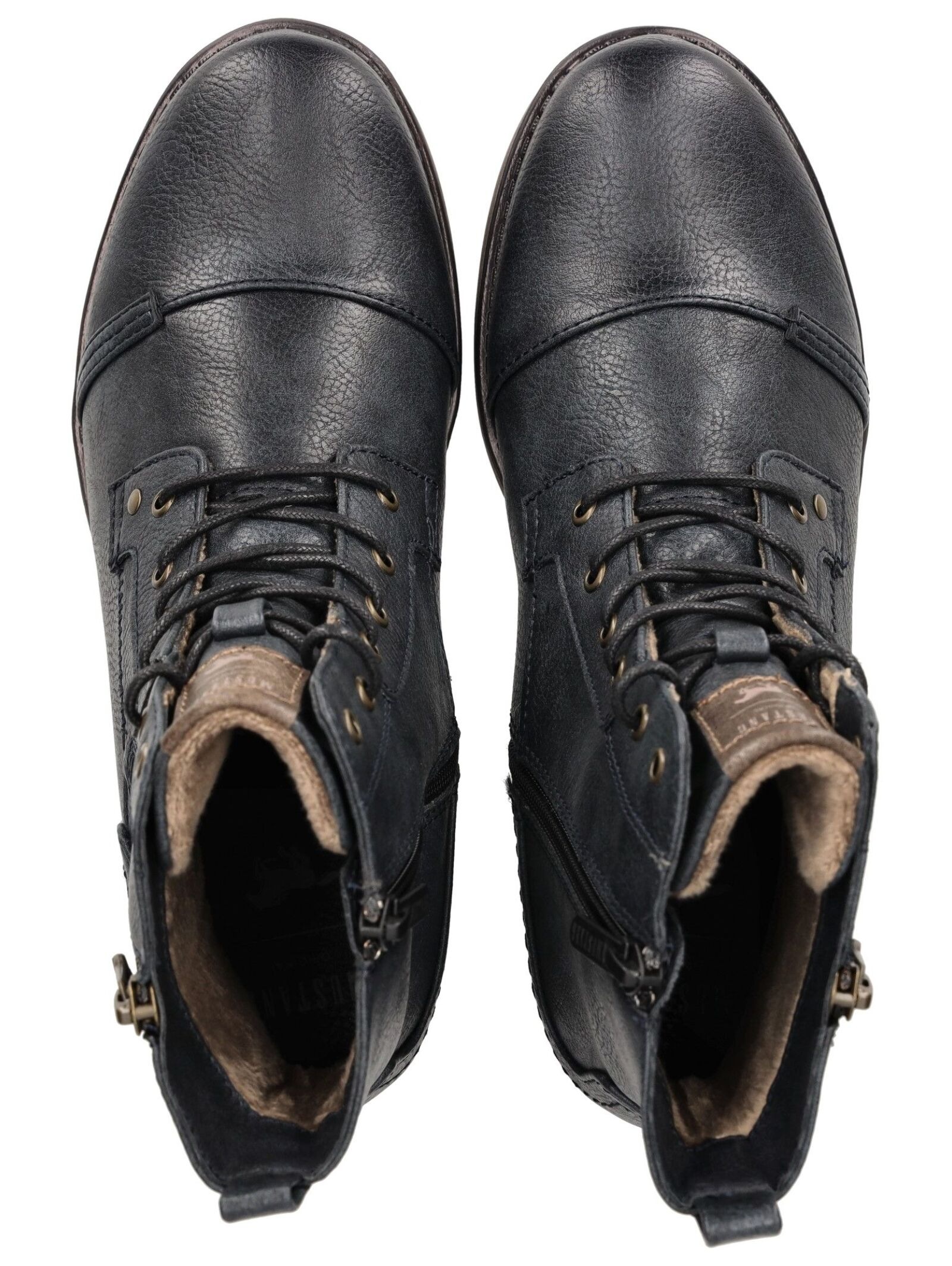 Mustang Shoes Schnürstiefelette »Mustang Shoes Stiefelette Lederimitat«