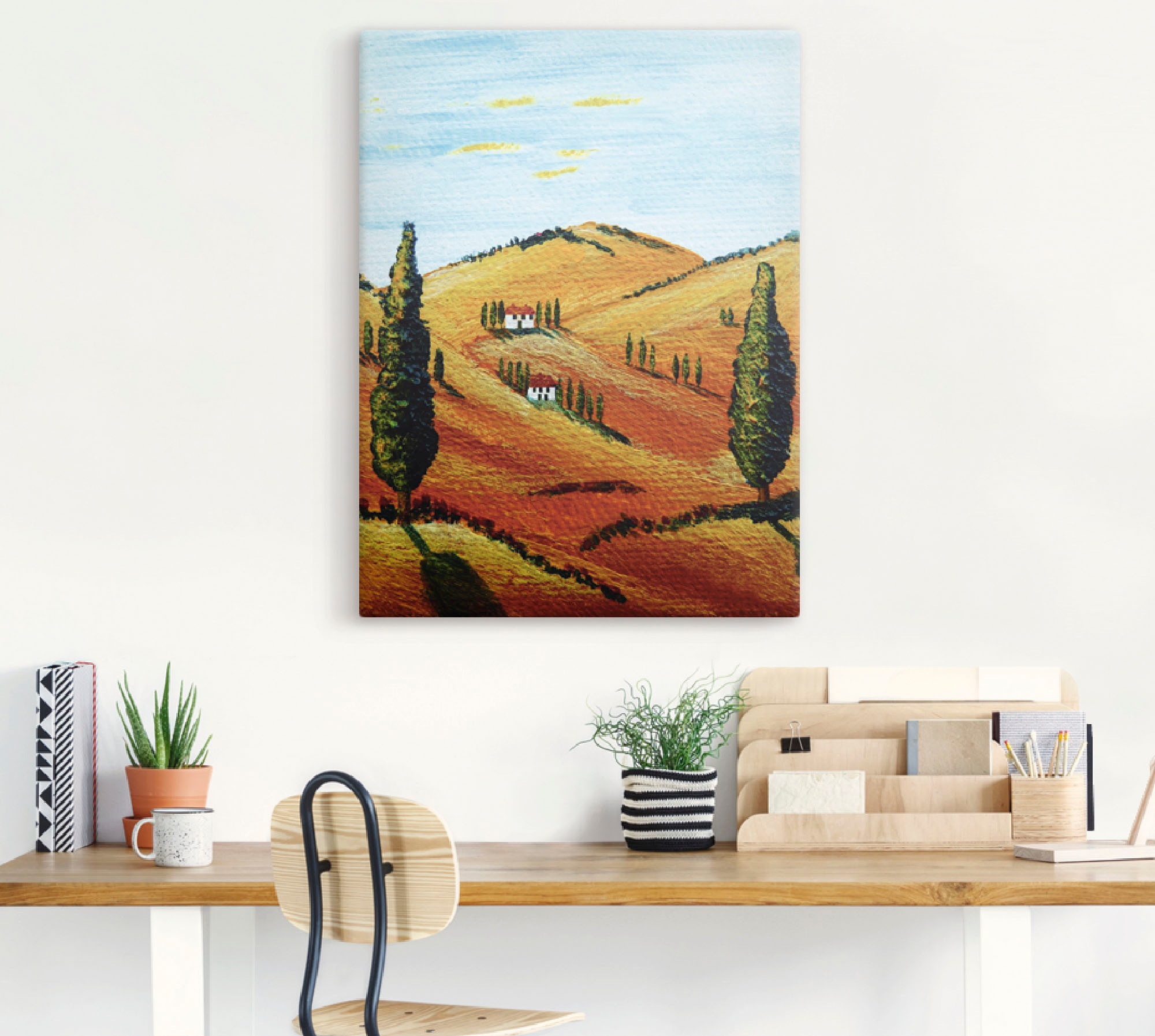 Artland Wandbild »Schönheit der Toskana 2«, Europa, (1 St.), als  Leinwandbild, Wandaufkleber oder Poster in versch. Größen kaufen | BAUR