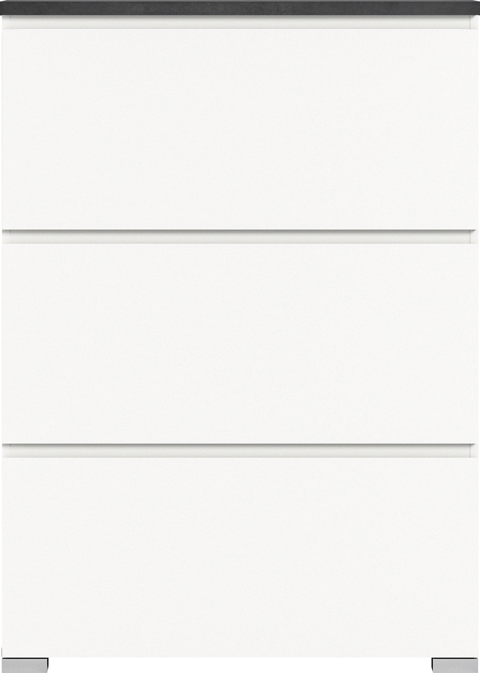 Home affaire Schuhschrank »Skoskap, Tiefe 18cm, 3 Klappen mit Schuhwalze, Platz für 12 Schuhpaare« Schuhkipper, Schuhkommode, Schuhregal, Kommode, Anrichte