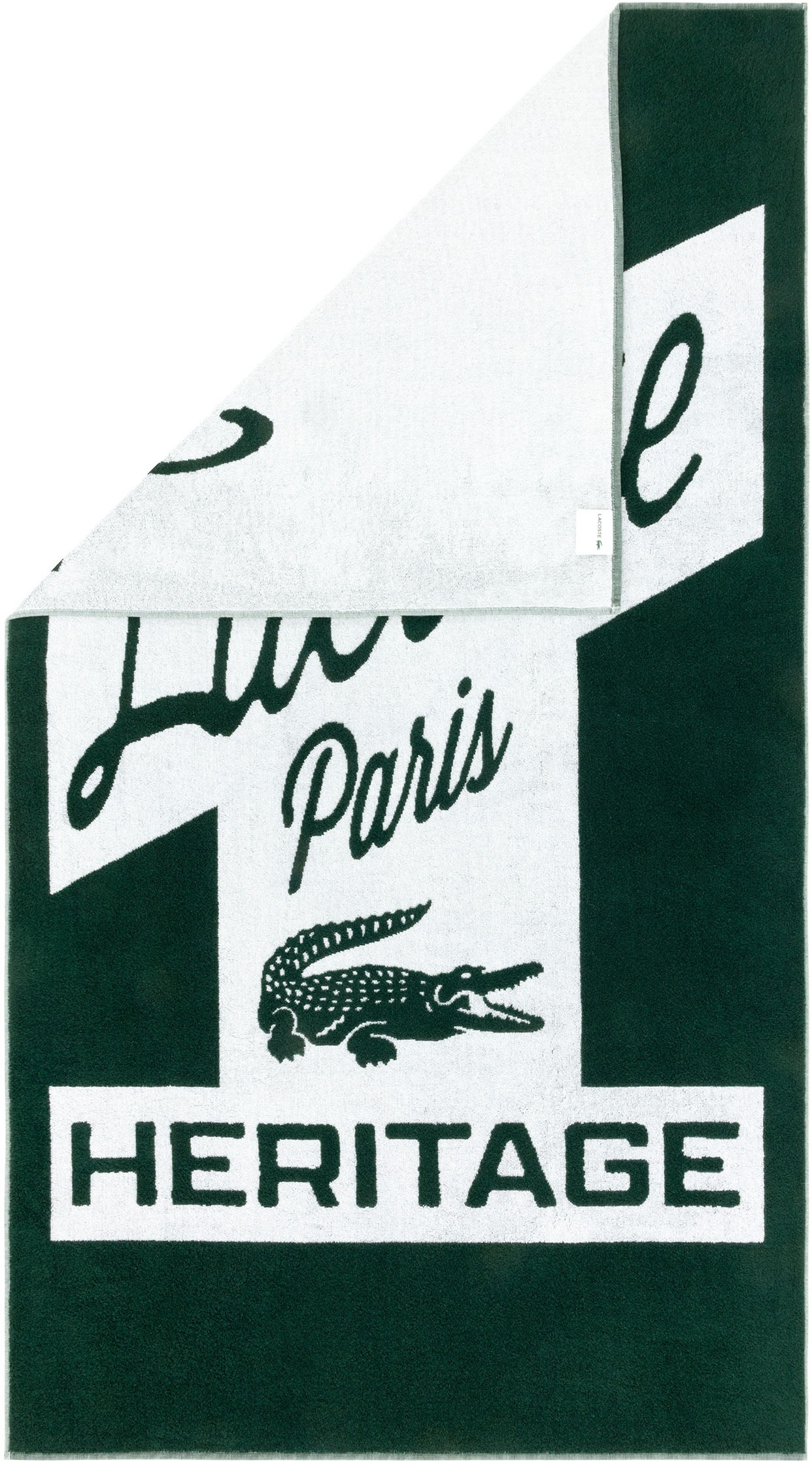 Lacoste Strandtuch "LRETRO" mit Label-Applikationen