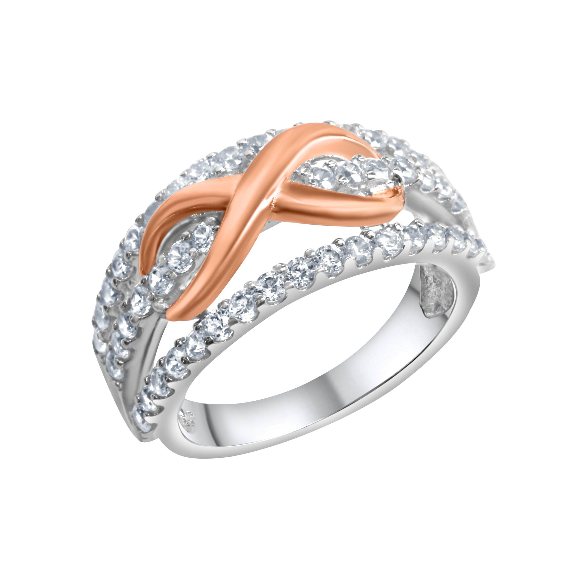Zeeme Fingerring »Silber 925 zweifarbig su U...