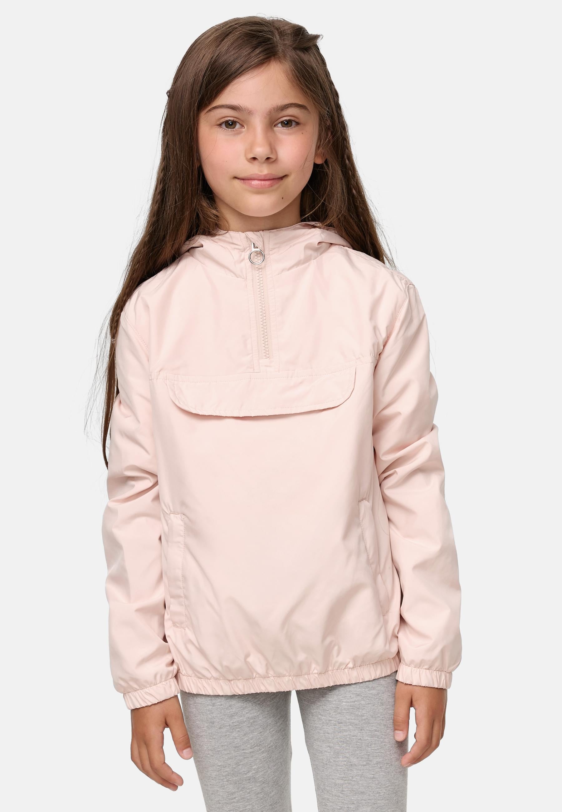 URBAN CLASSICS Allwetterjacke »Urban Classics Damen Girls Basic Pullover Jacket«, (1 St.), mit Kapuze