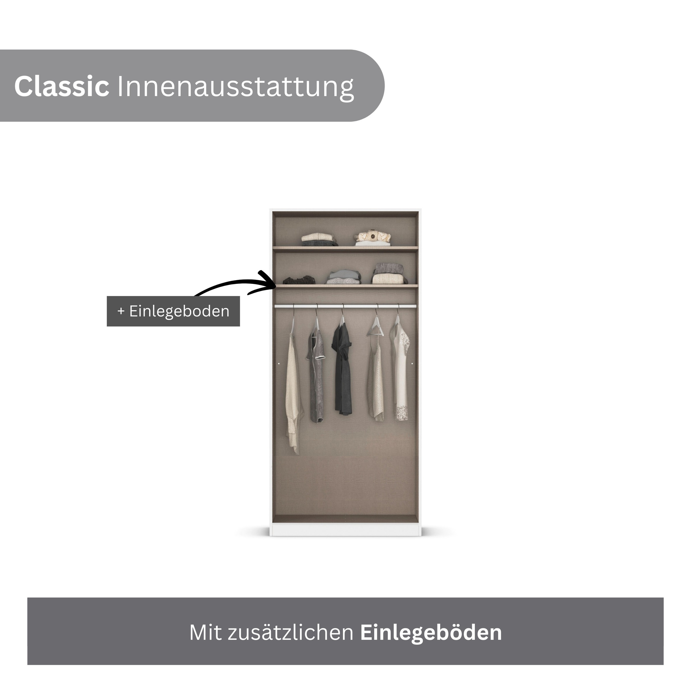 Thumbnail - rauch Kleiderschrank "Drehtürenschrank Schrank Garderobe Wäscheschrank Schlafzimmer AVOLA", (in 3 verschiedenen Ausstatt...