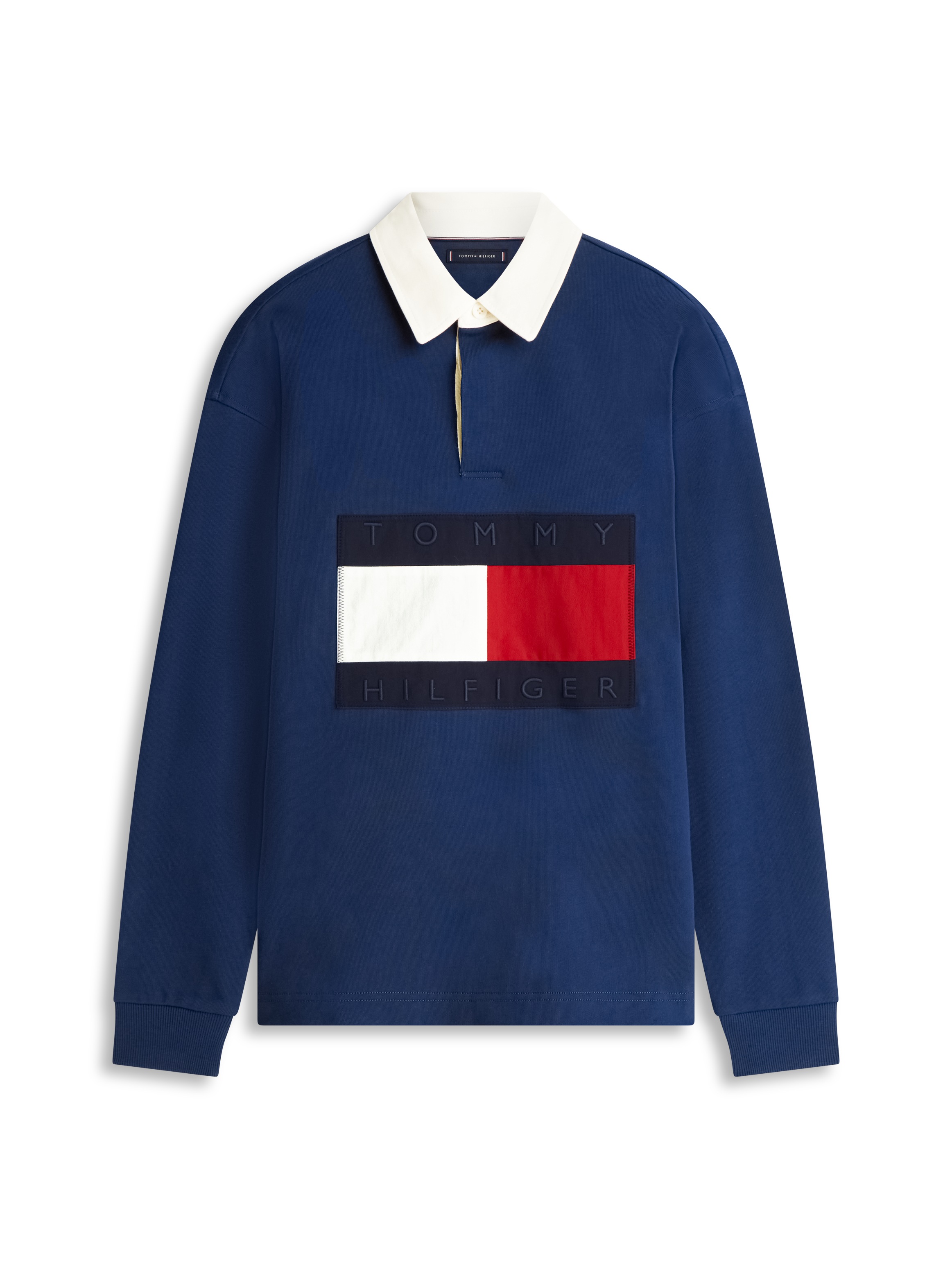 Tommy Hilfiger Flag Rugby Sweatshirt Carbon Navy M 3