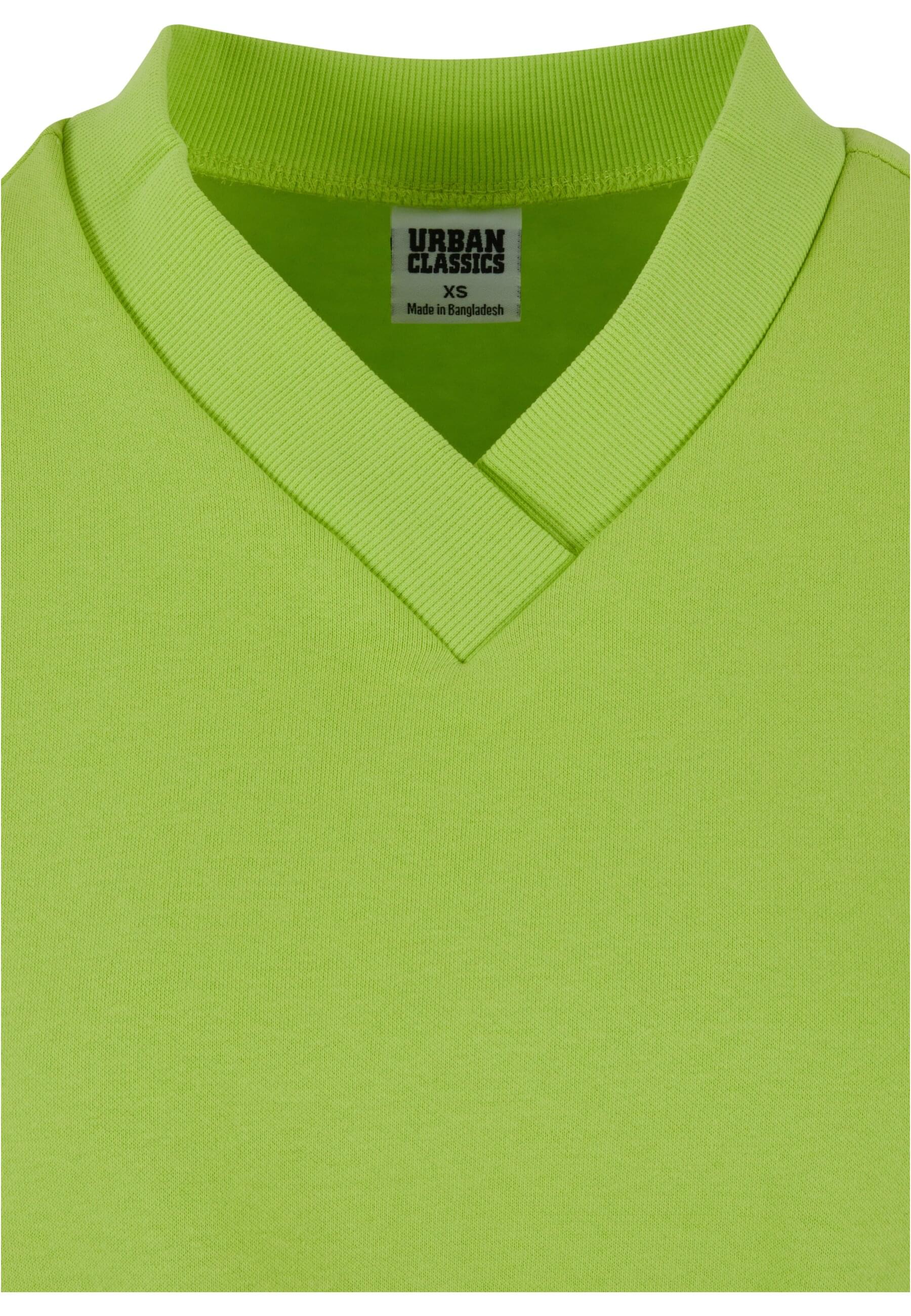 Thumbnail - URBAN CLASSICS Rundhalsshirt "Urban Classics Damen Ladies Cropped V-Neck", (1 tlg.)