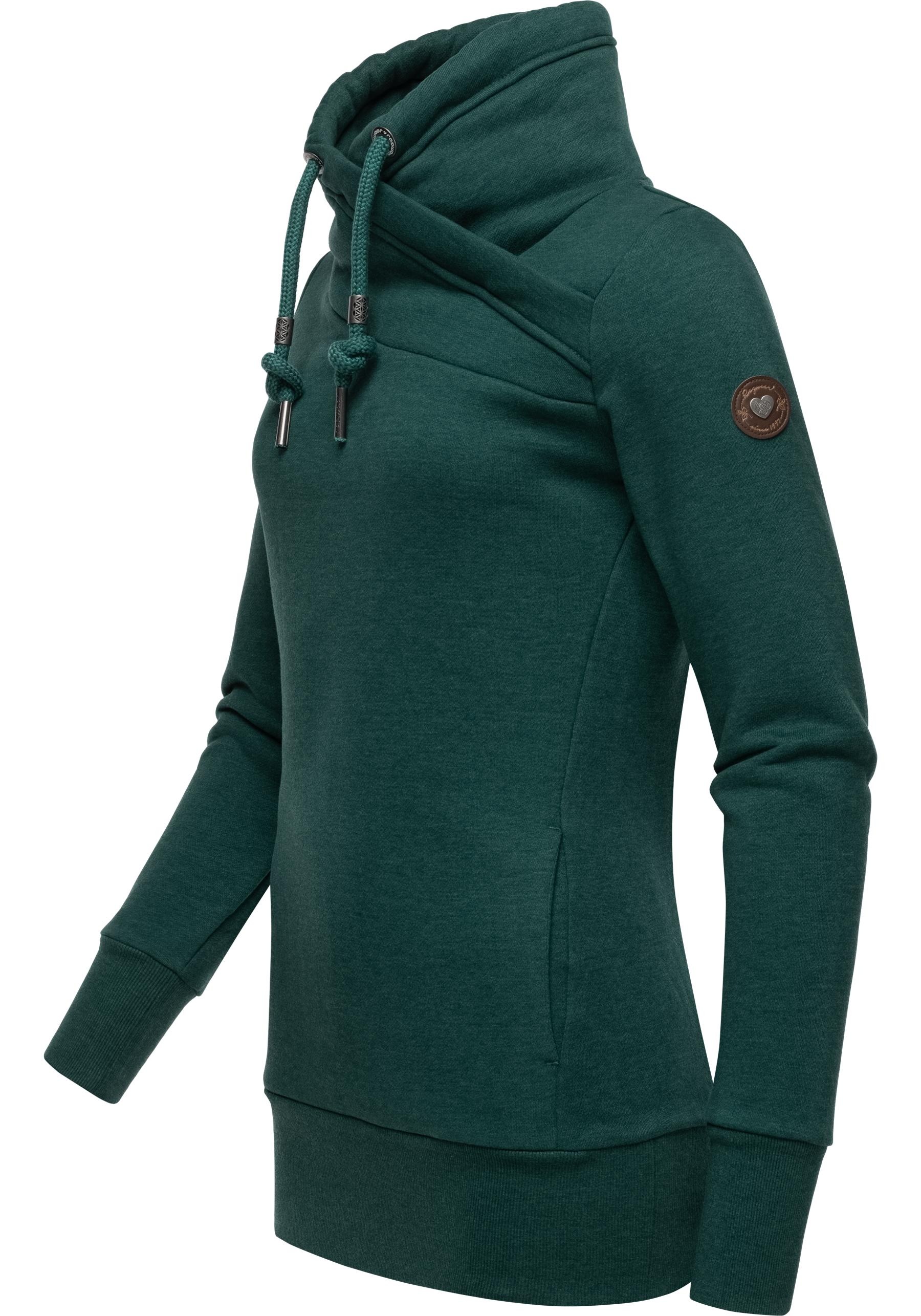 Ragwear Sweatshirt »Neska«, modischer Longsleeve Pullover mit hohem Kragen