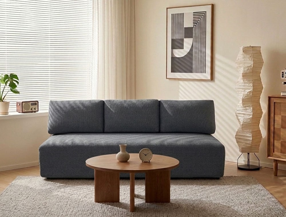 LeGer Home by Lena Gercke Schlafsofa »YLLIA 3-Sitzer (196 cm) mit verstellbarer Rückenlehne« Feiner Strukturbezug, Relax- und Bett-Funktion