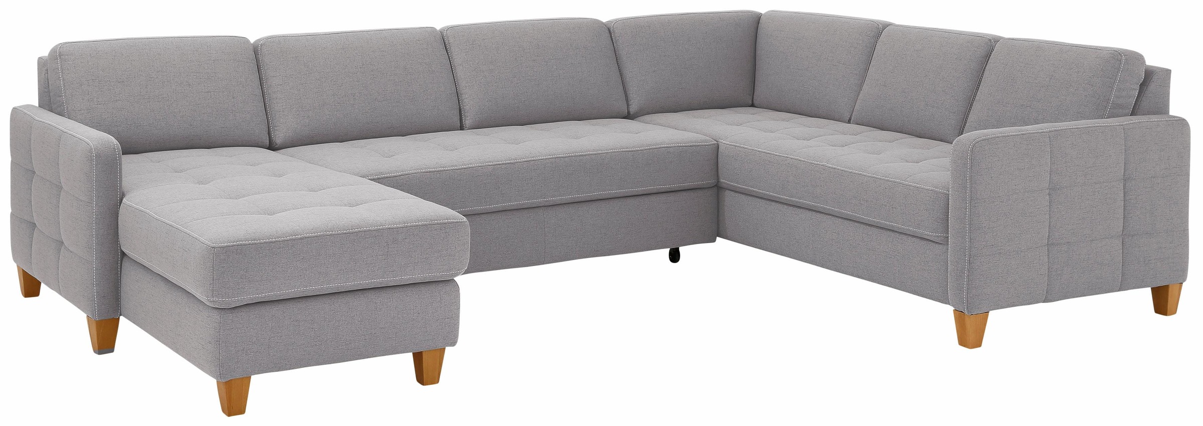 Home affaire Wohnlandschaft »Earl U-Form«, wahlweise auch mit Bettfunktion oder Bettfunktion mit Bettkasten