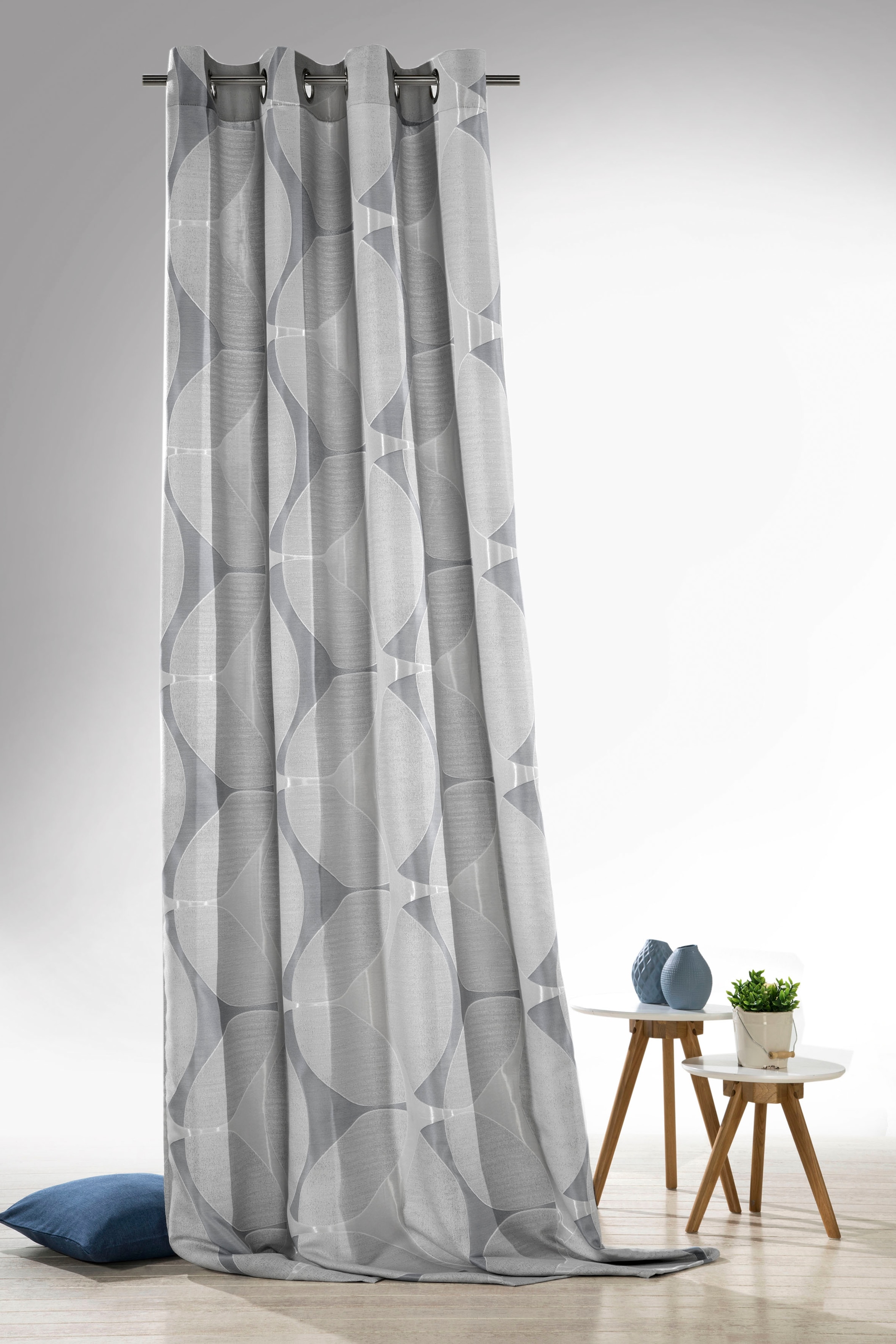 Weckbrodt Vorhang »Louis«, (1 auf blickdicht, Rechnung Ösenschal, St.), | strukturierte Oberfläche BAUR Jacquard