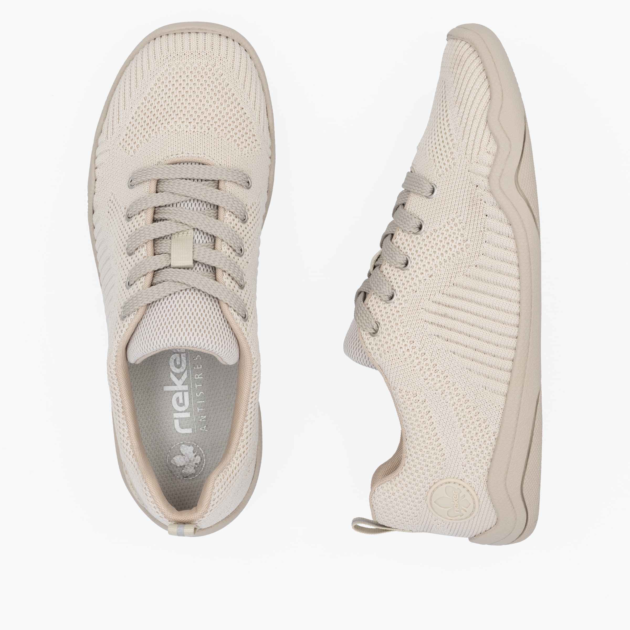 Rieker Sneaker, Barfußschuh, Schnürschuh, Halbschuh mit Schaftrandpolsterung