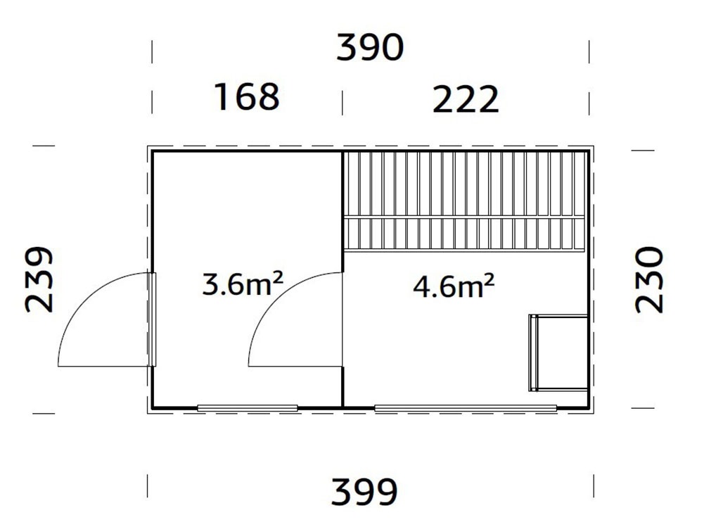 Palmako Sauna »Grace«
