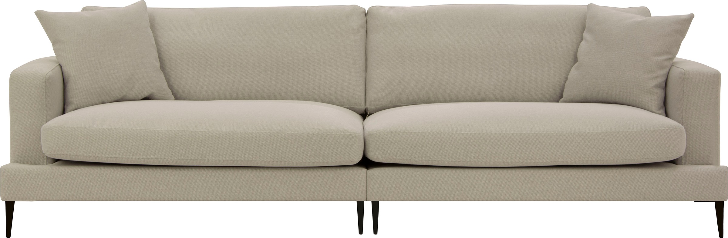 Leonique Big-Sofa "Cozy elegantes Designsofa, Maße B/T/H: 252/97/80 cm", mi günstig online kaufen