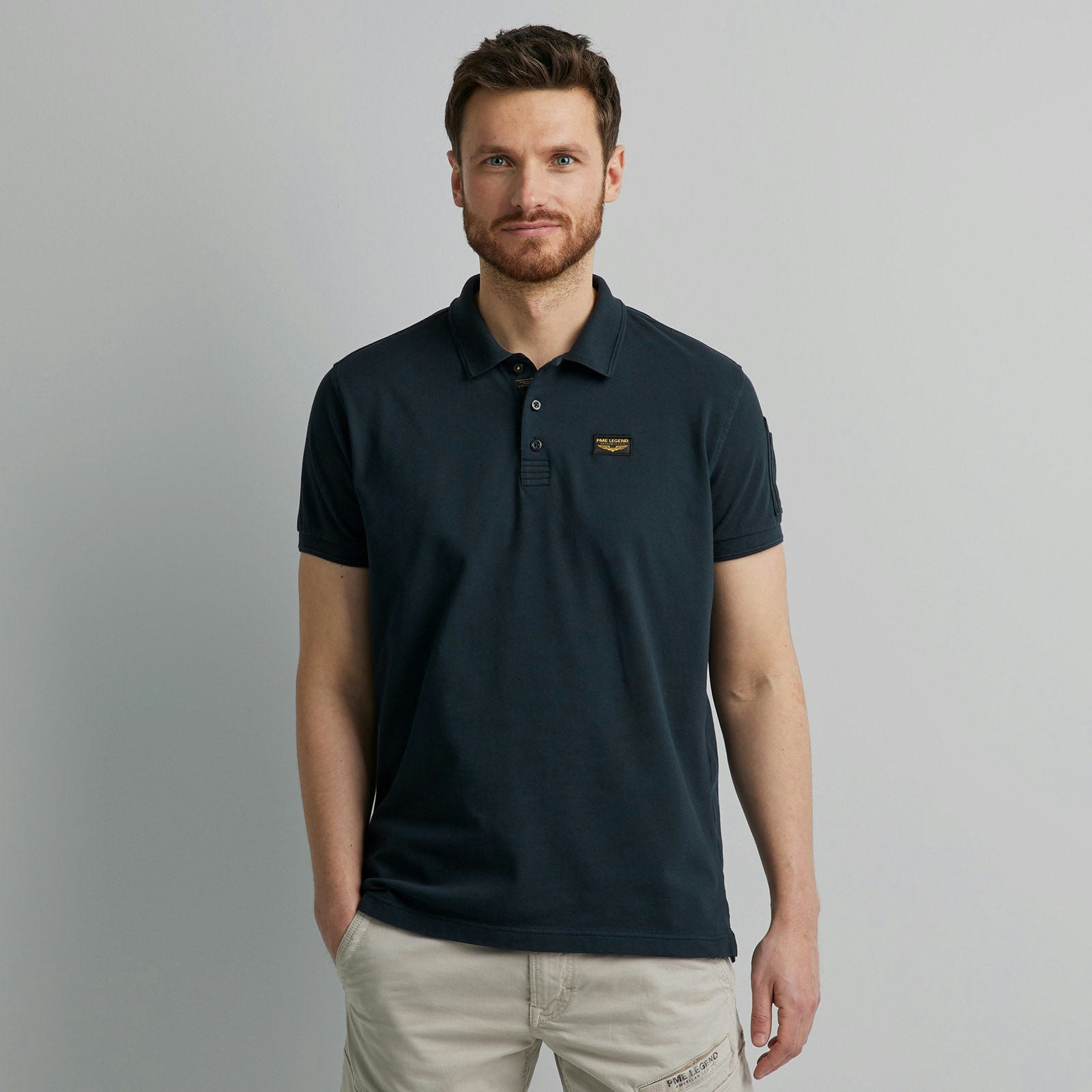 PME LEGEND Poloshirt, mit Logostickerei