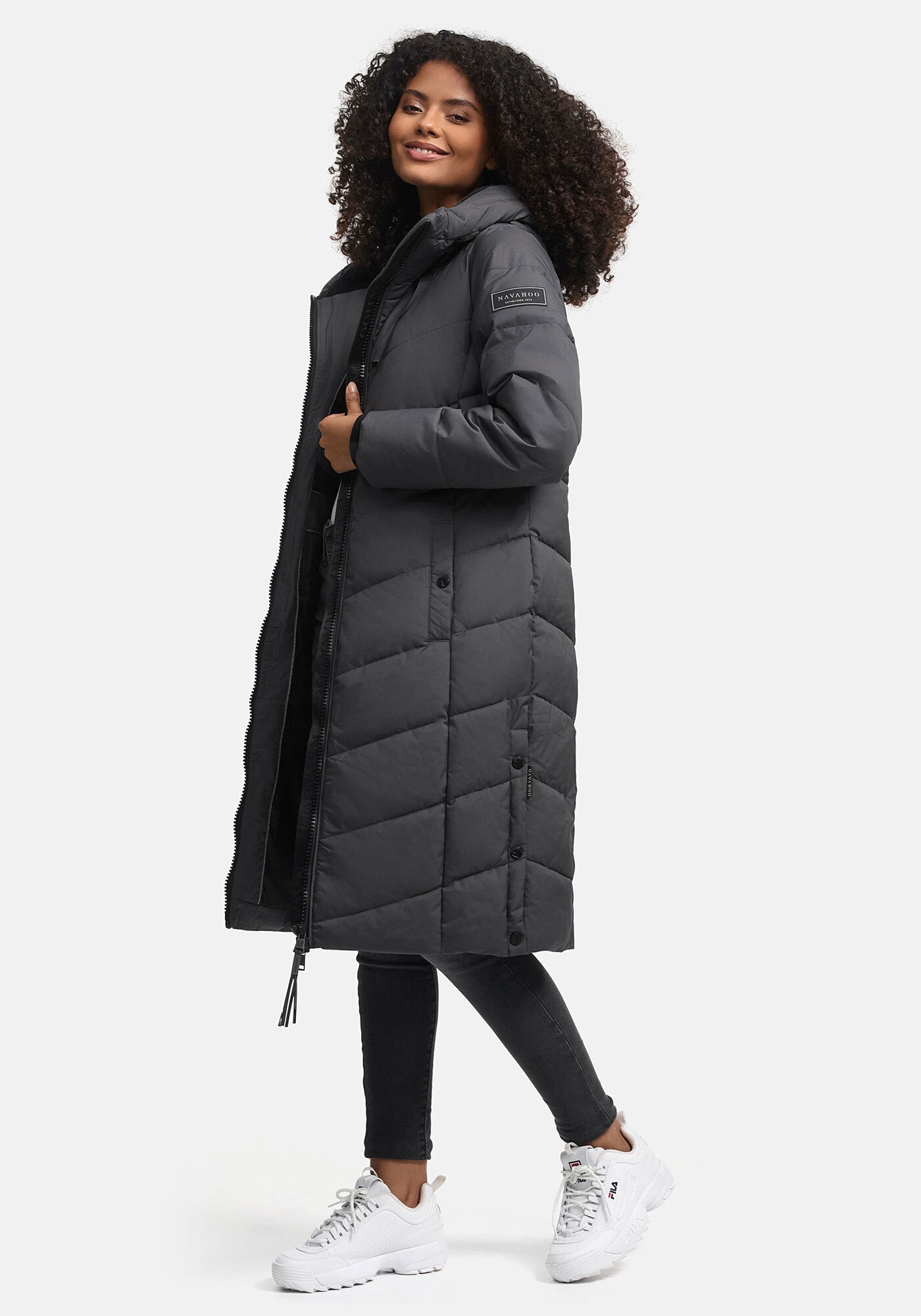 Navahoo Winterjacke »Schmatzibär«, mit weichem Teddyfell innen