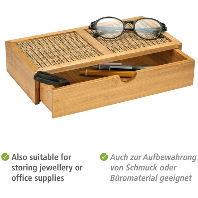 WENKO Badorganizer »Allegre«, (1 St.), mit Schublade, aus Bambus und Rattan  bestellen | BAUR