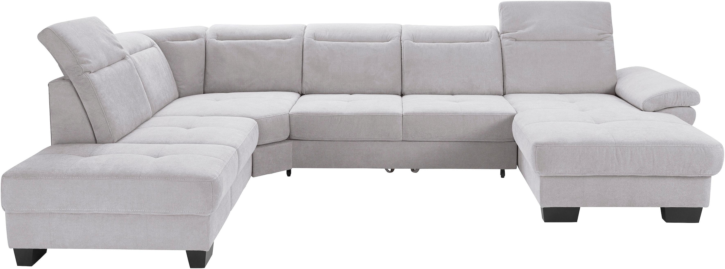 Home affaire Wohnlandschaft "Cornwall U-Form" inkl. Sitztiefenverstellung, günstig online kaufen