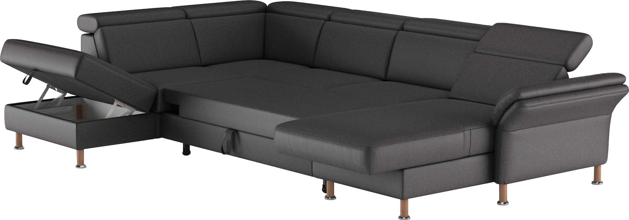 Home affaire Wohnlandschaft »Calypso U-Form«, wahlweise mit motorischer Relaxfunktion