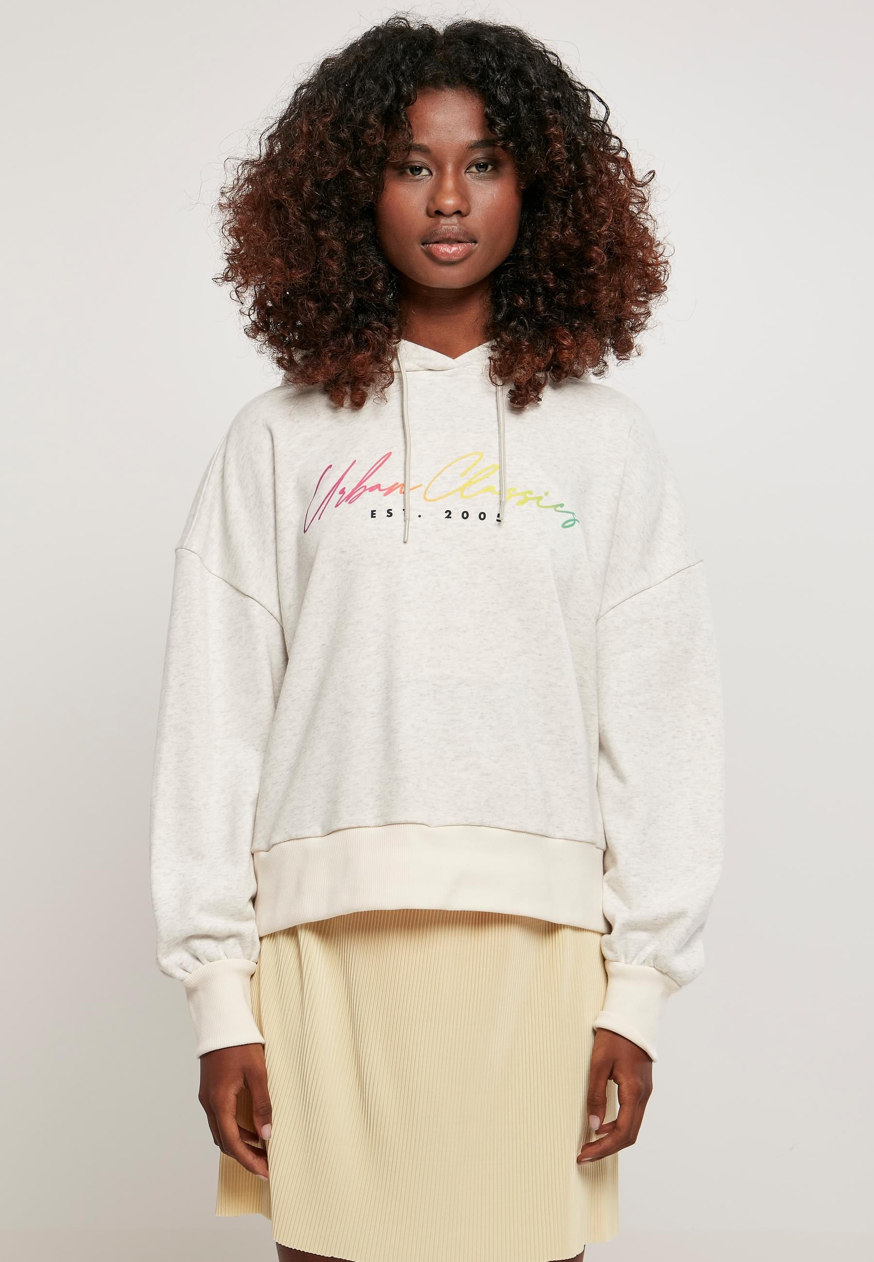URBAN CLASSICS Kapuzenpullover »Urban Classics Damen Ladies Oversized Rainbow Hoody«, (1 tlg.)