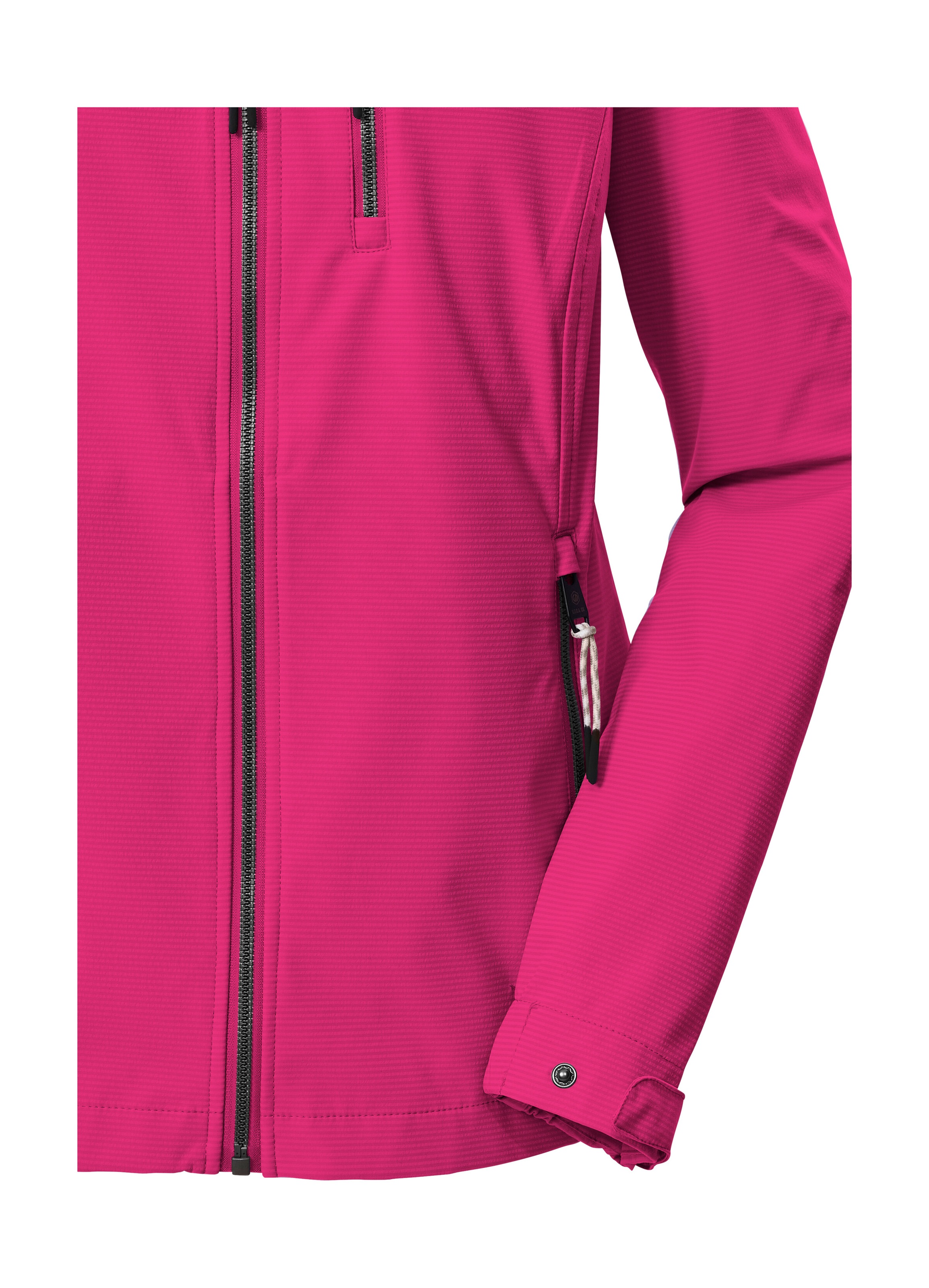 Softshelljacke "GS 111 WMN SFTSHLL JCKT", Damen, Gr. 36, pink, Oberseite: 100% Polyester;Rückseite: 100% Polyester;Futter: 100% Polyester, G.I.G.A. DX BY KILLTEC, Jacken Softshelljacke, Atmungsaktive, wasserabweisende Damenjacke mit verstellbarer Kapuze 3