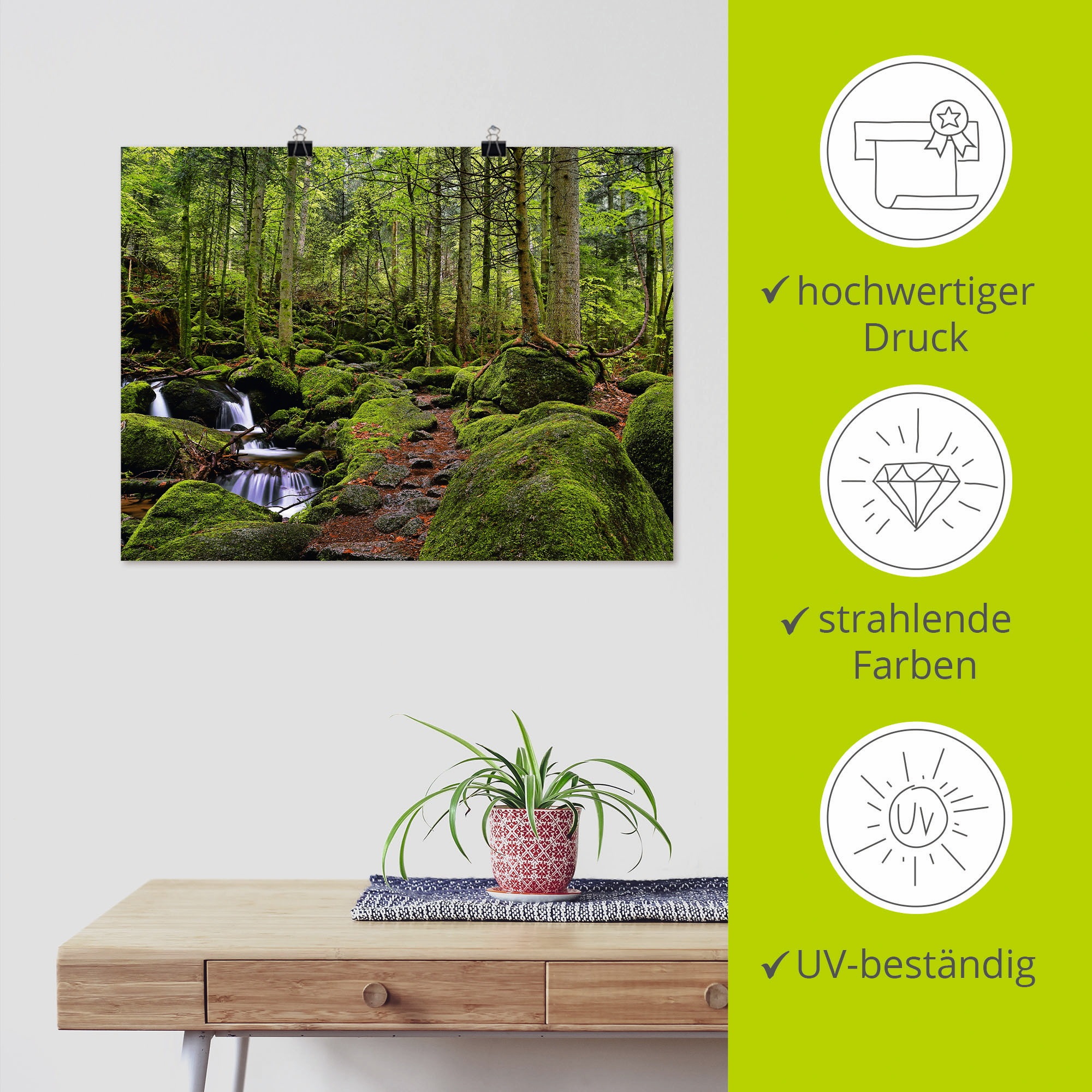 Artland Poster »Zauberwald« Wald 1 Stk. tlg. ohne Rahmen