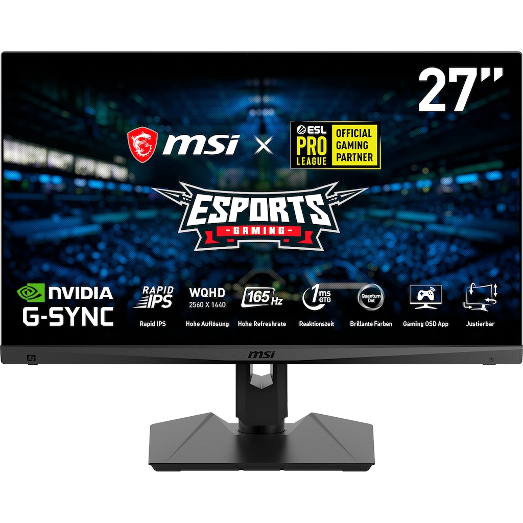 MSI Gaming-LED-Monitor »Optix MAG274QRFDE-QD«, 69 cm/27 Zoll, 2560 x 1440 px, WQHD, 1 ms Reaktionszeit, 165 Hz