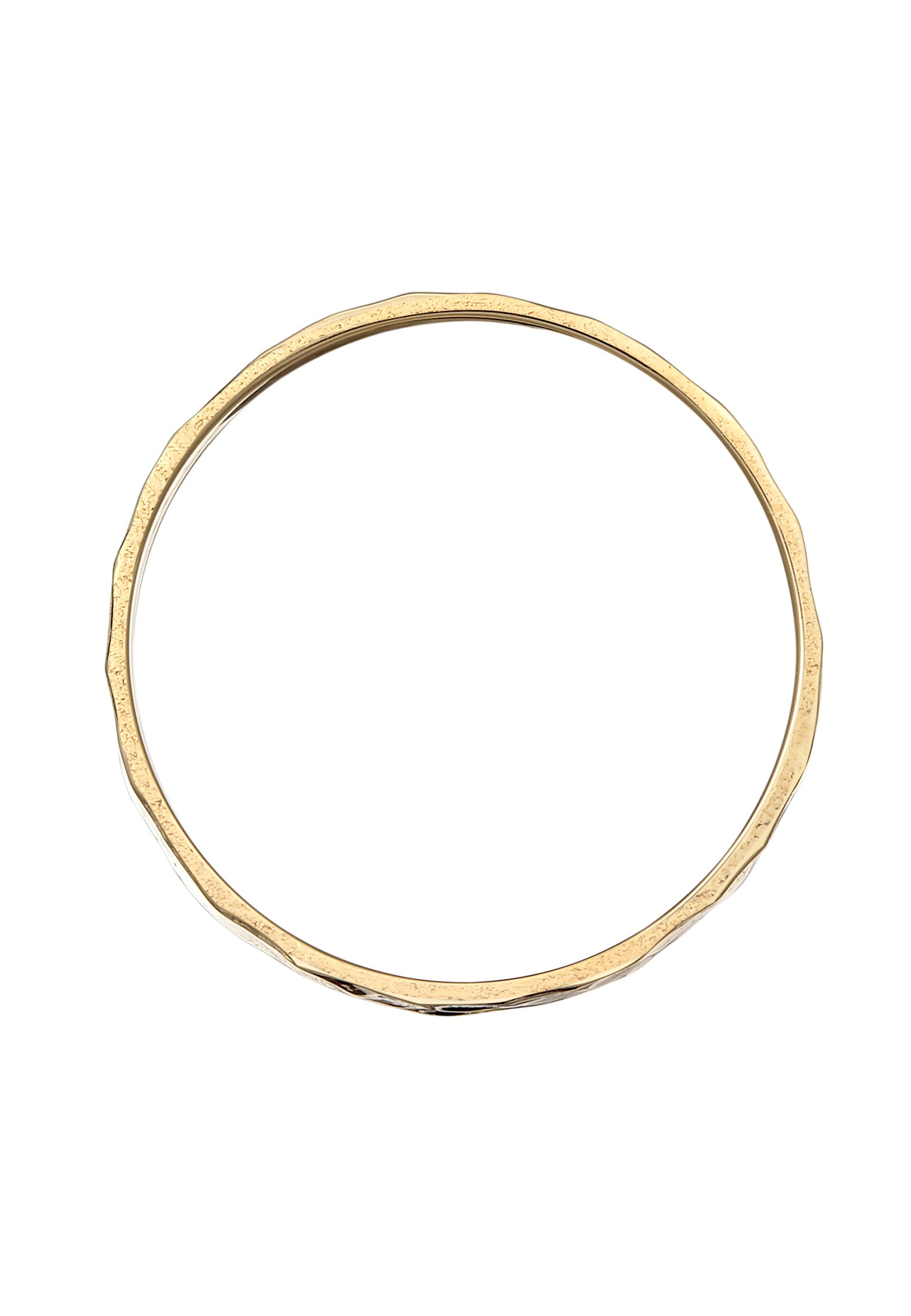 Kuzzoi Silberring »Ring Bandring Herrenring Gehämmert 375er Gelbgold«