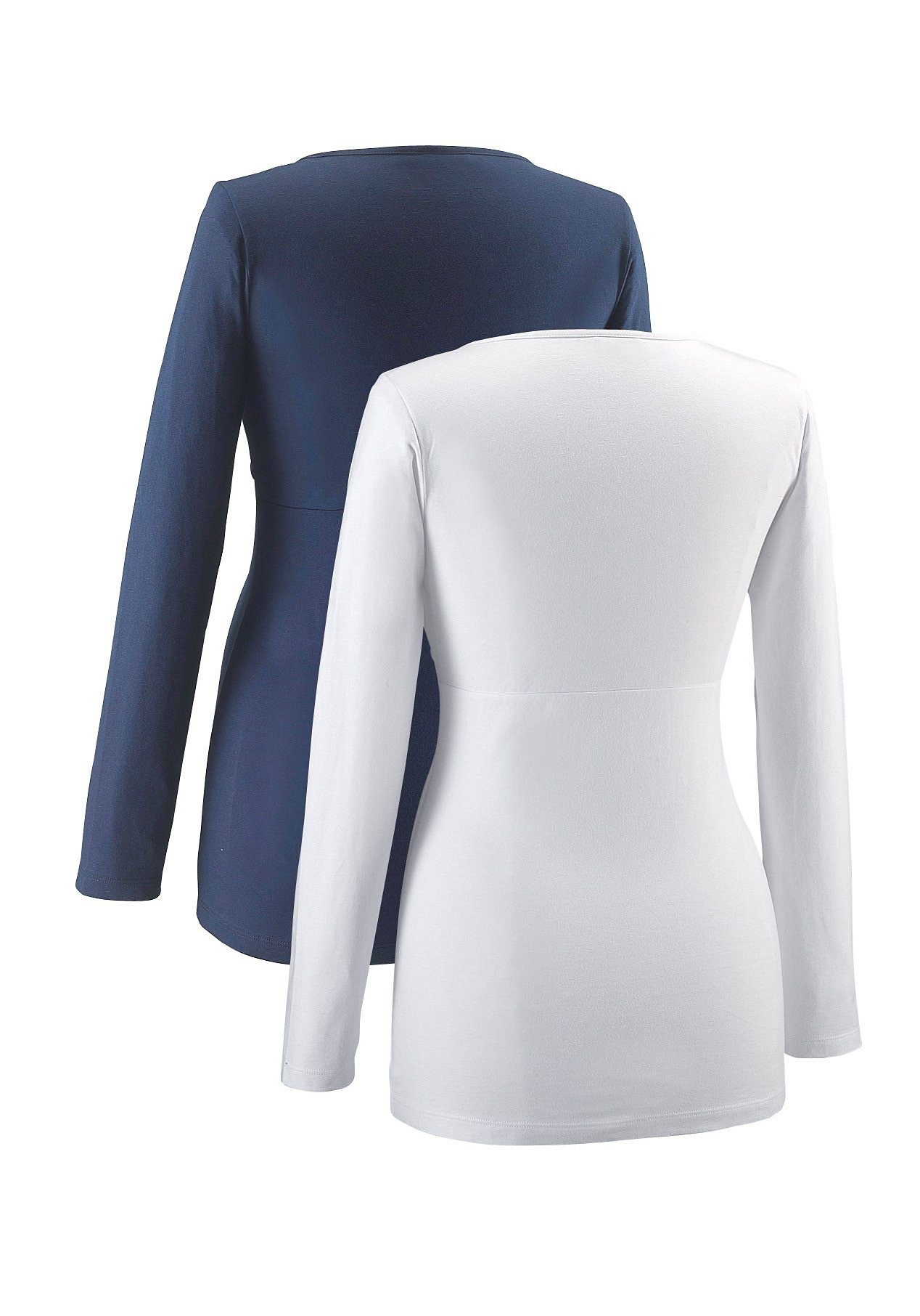 Neun Monate 2-Pack Maternity and Nursing Shirt Blue Size 40/42 3