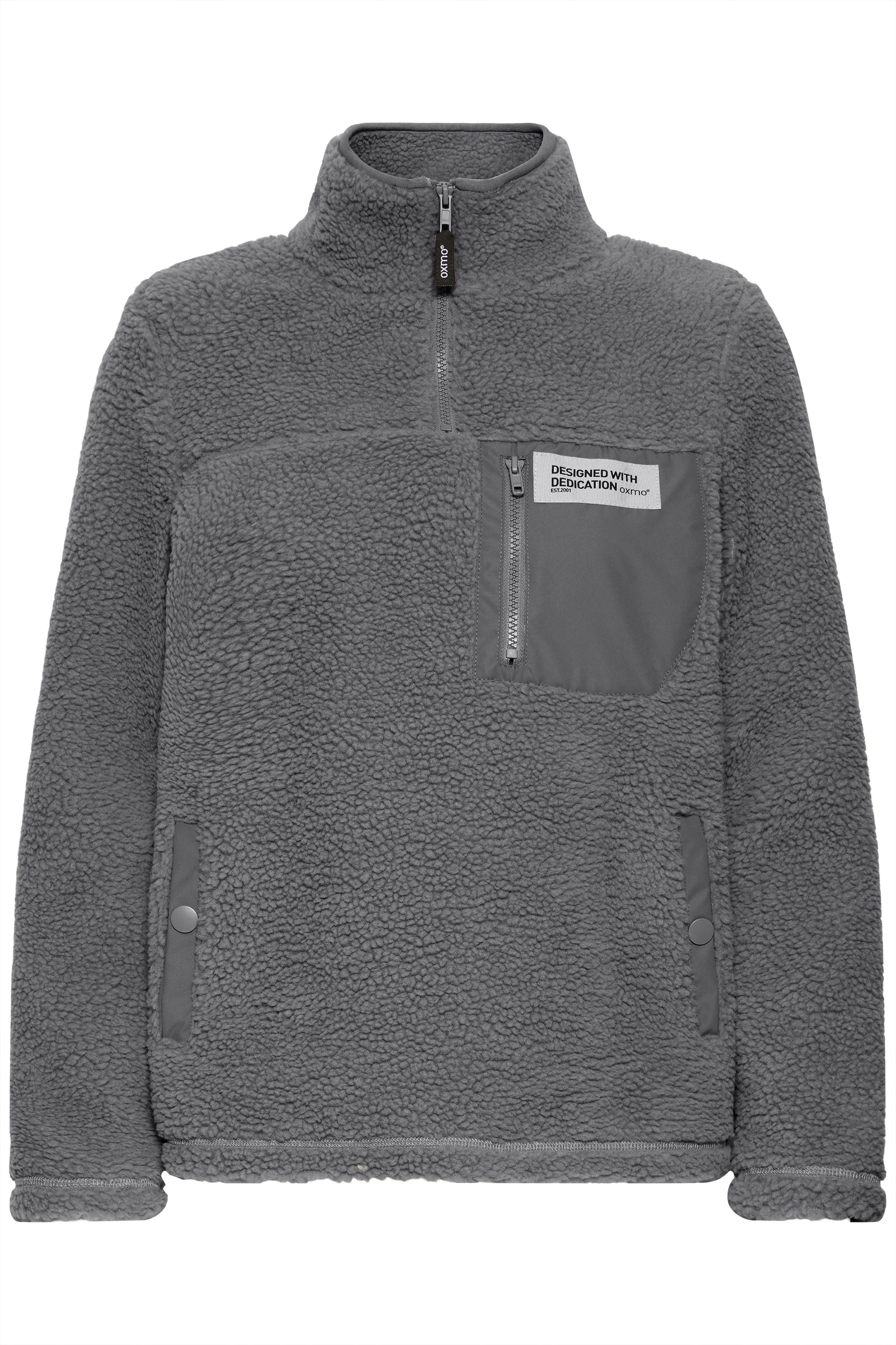 OXMO Plüschjacke "Plüschjacke OXABBY HALFZIP" günstig online kaufen