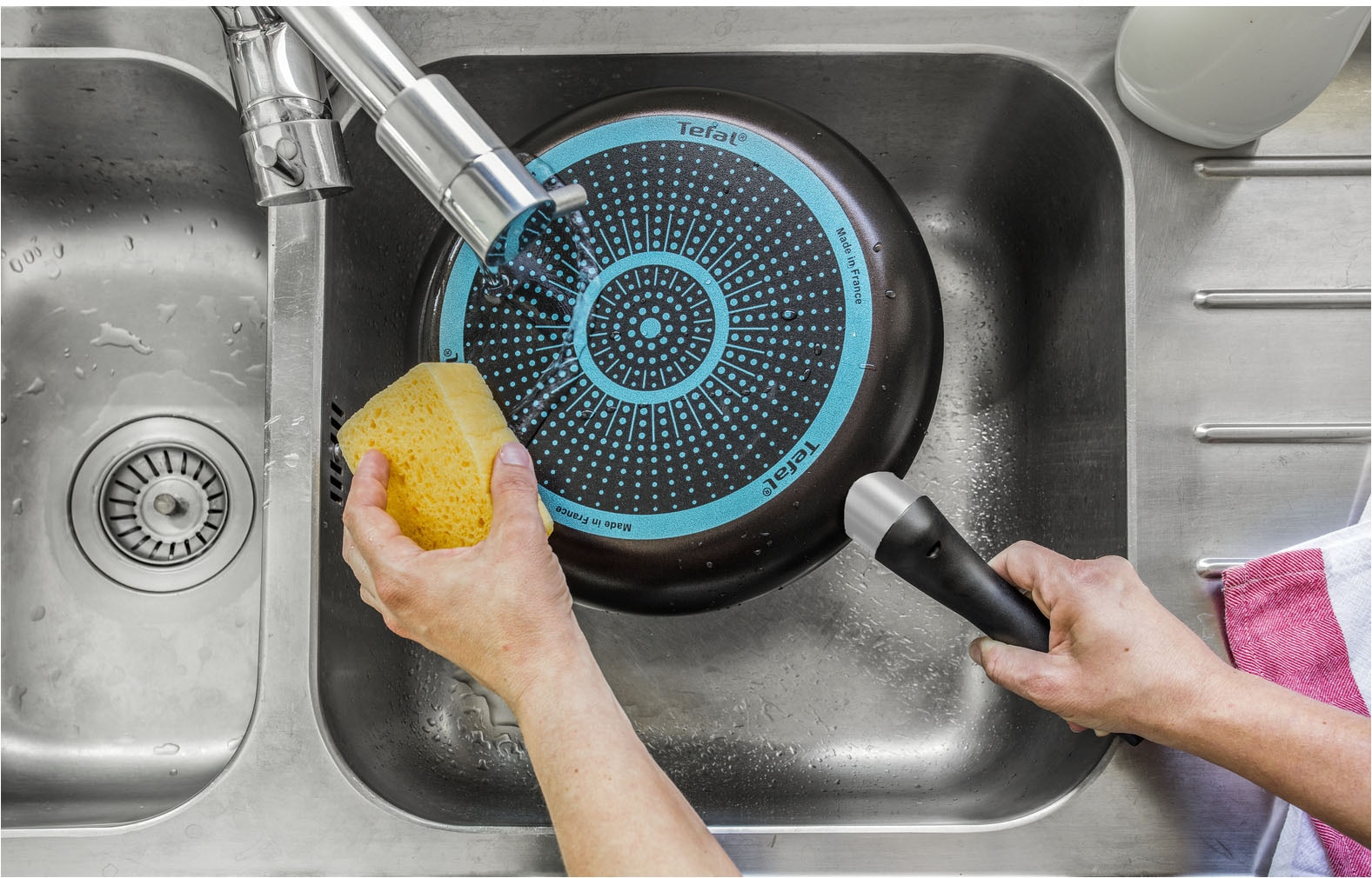 Tefal Pfannen-Set »Easy Cook & Clean, Antihaftbeschichtung, nicht induktionsgeeignet« Aluminium Set, 2x Bratpfannen Ø 24/28 cm, 2 Stk. tlg. Thermo-Signal Technologie, einfach Reinigung, Made in France, B55590