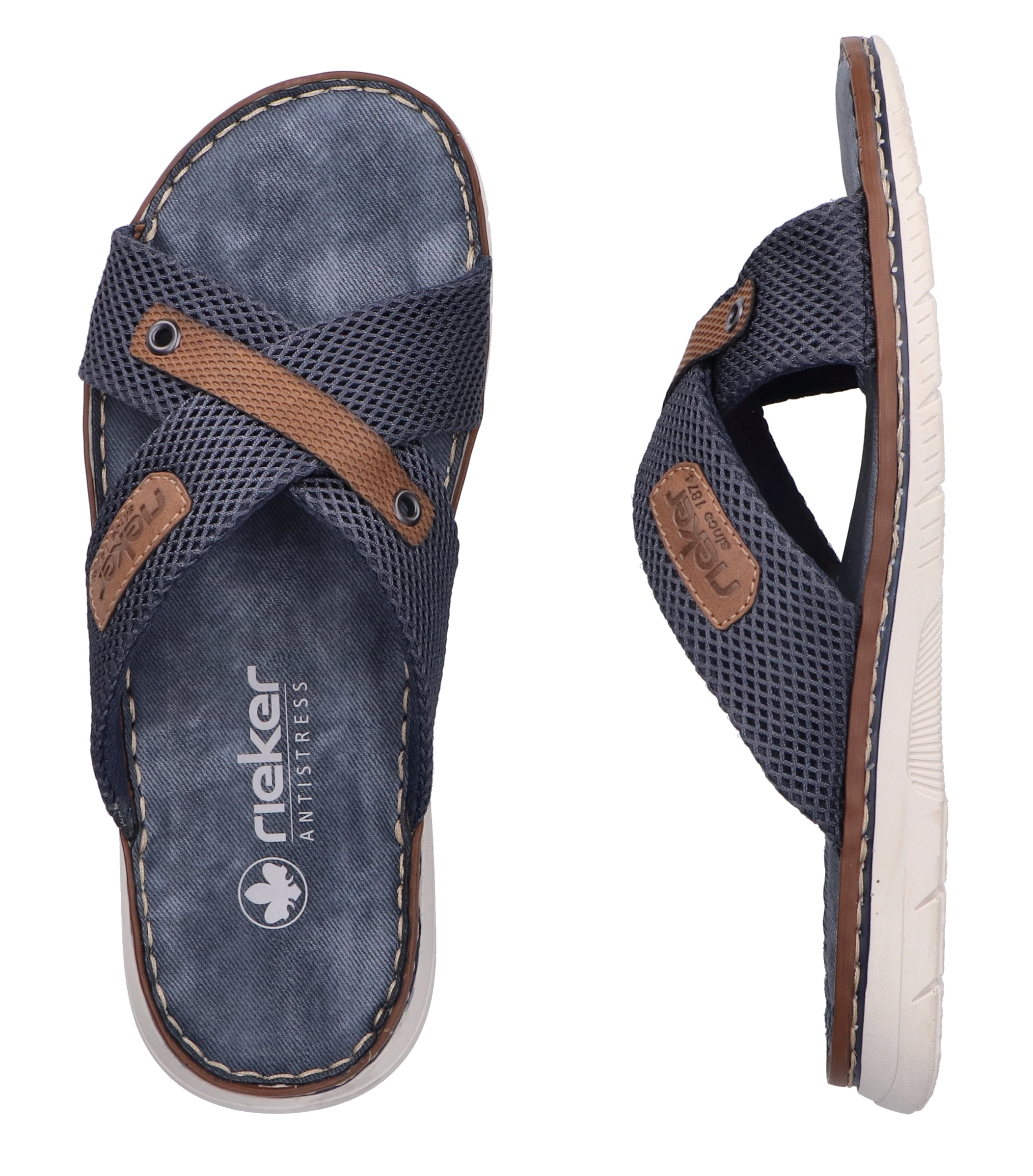 Rieker Pantolette  Sommerschuh, Hausschuh, Strandschuh zum Schlupfen