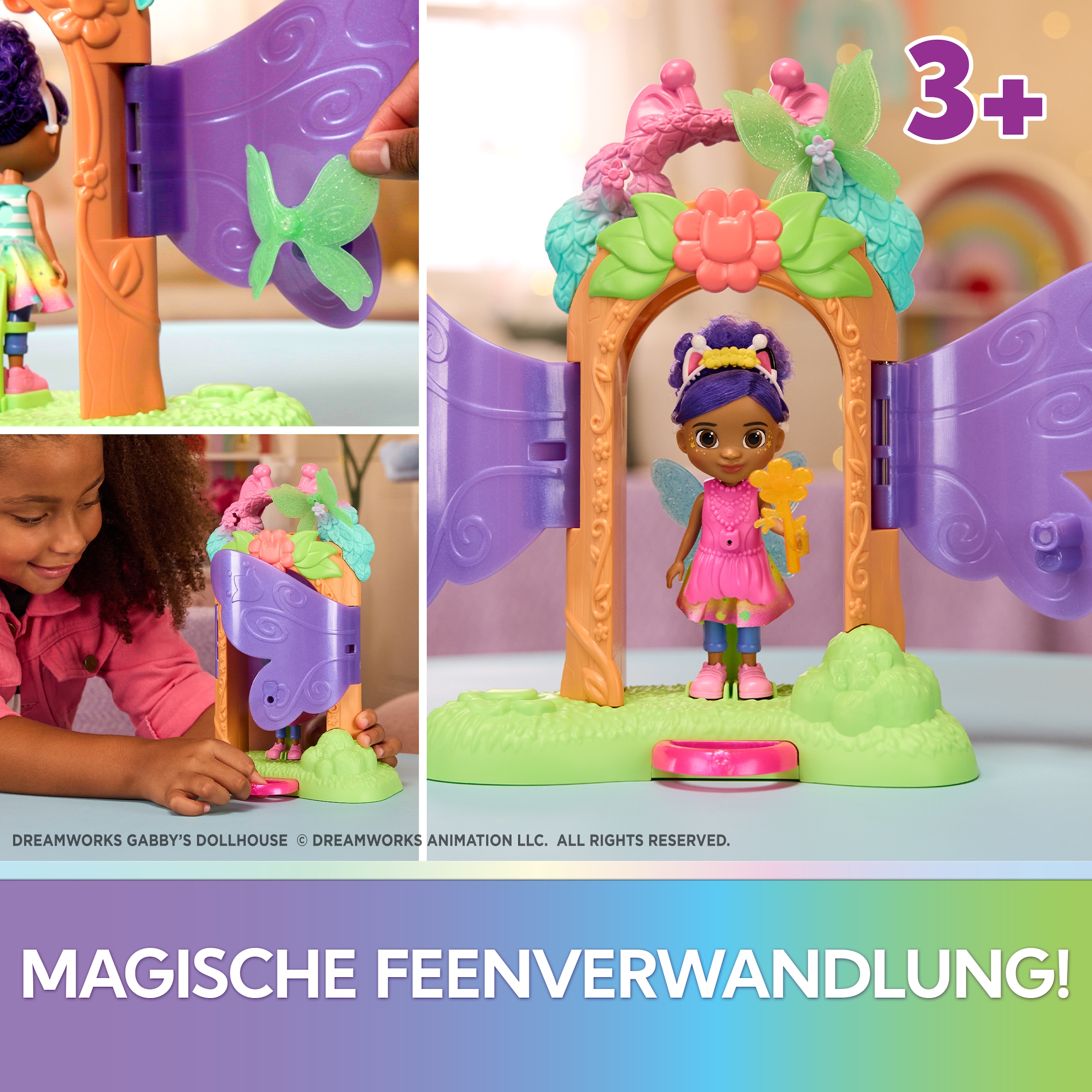 Spin Master Spielwelt »Gabby's Dollhouse - Fairylandia - Magisches Feen-Verwandlung Spielset«
