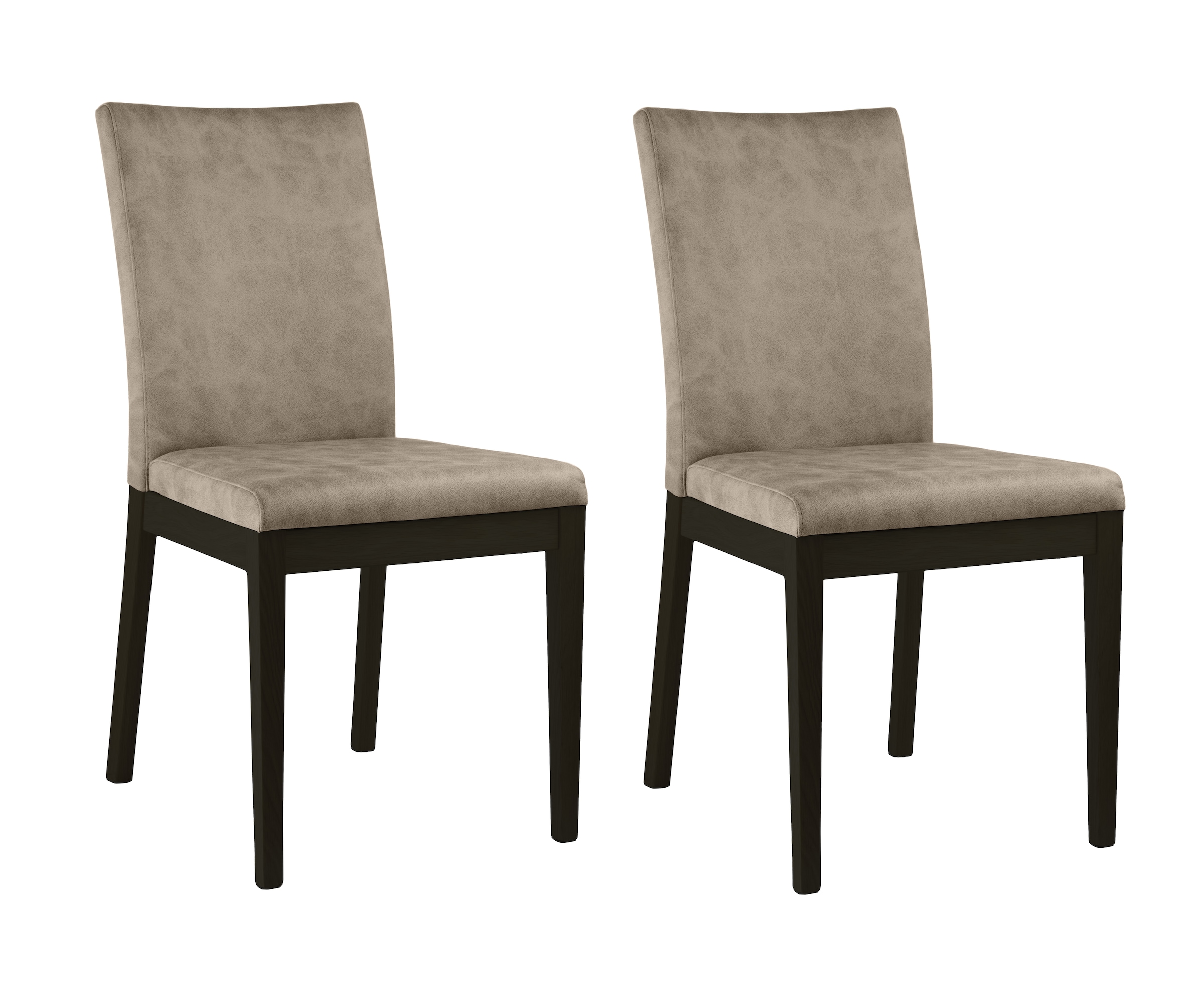 Home affaire 4-Fußstuhl "Dendres" (Set) 2 Stk. Microfaser Sitz und Ruecken günstig online kaufen