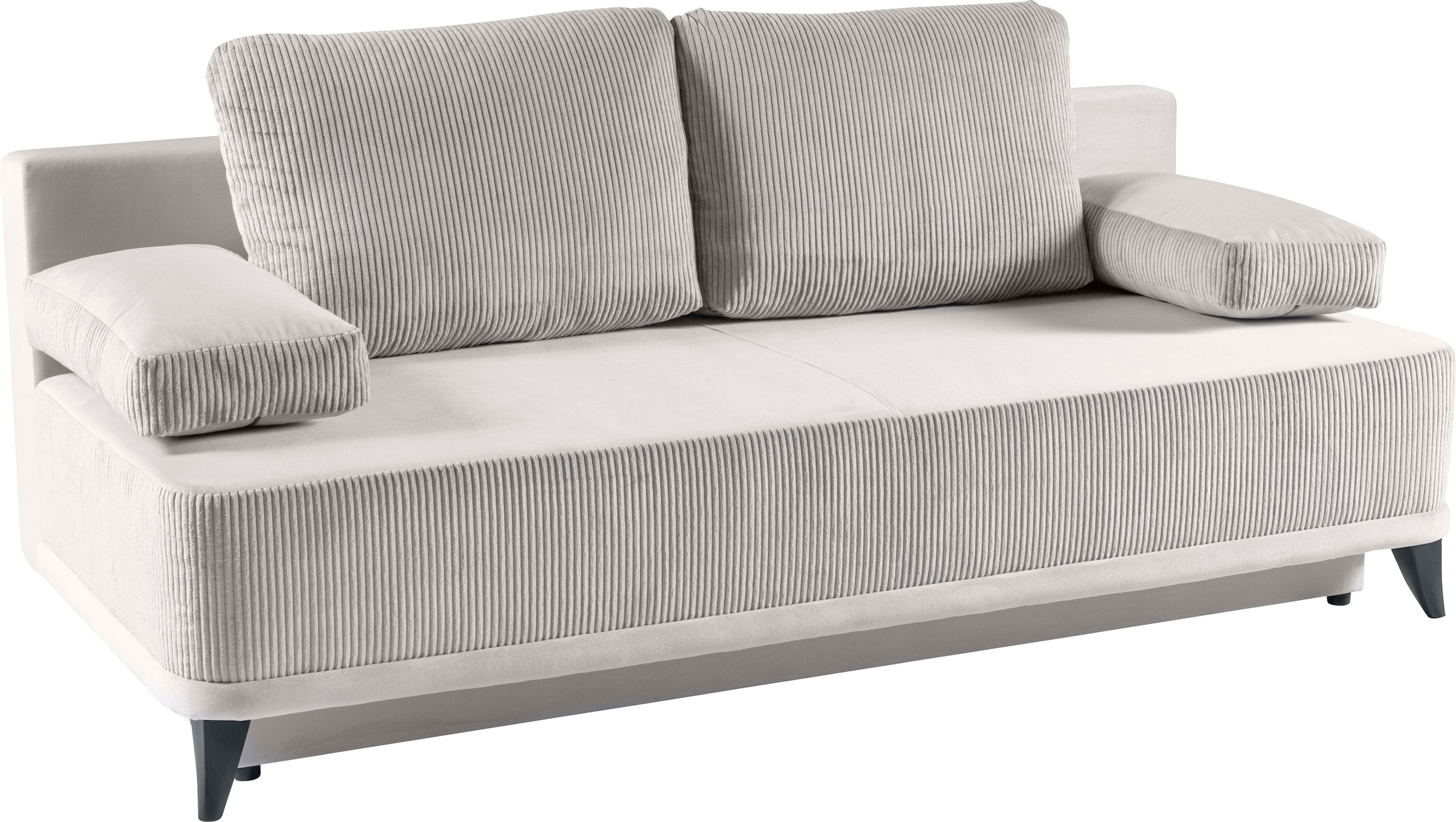 WERK2 Schlafsofa »Rosso«, 2-Sitzer Sofa und Schlafcouch mit Federkern & Bettkasten
