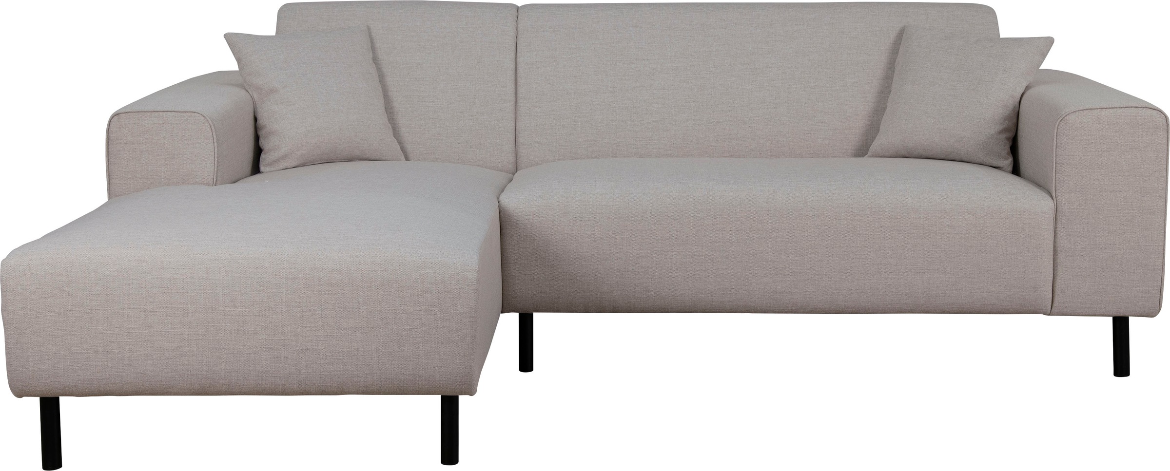 Home affaire Ecksofa »ARROS L-Form mit Wellenunterfederung, Maße B/T/H: 235/163/81 cm«, incl. Zierkissen, mit Recamiere rechts/links bestellbar, auch in Cord