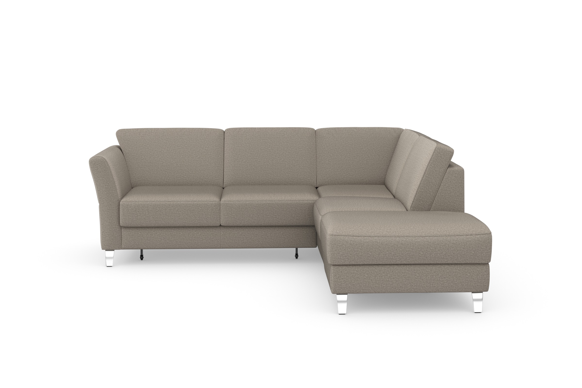 SIT & MORE Visby L-Form Corner Sofa Brown 4