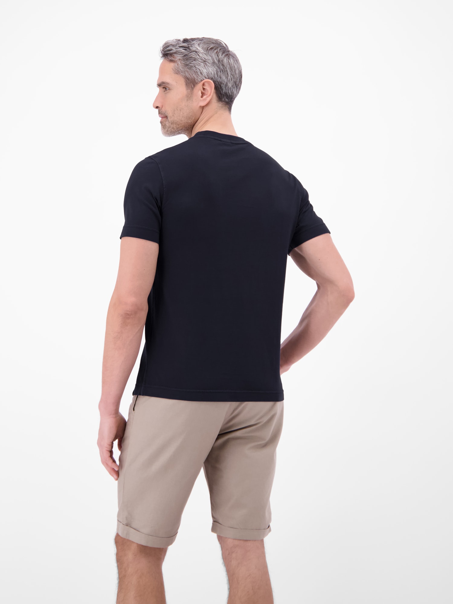 LERROS T-Shirt »T-Shirt mit O-Neck und Brusttasche«