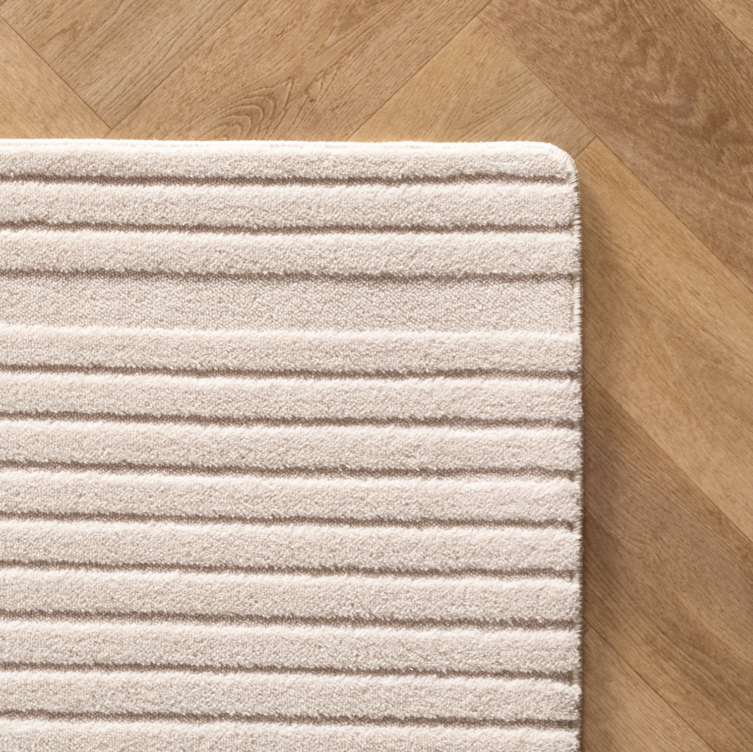 Teppich AYYILDIZ TEPPICHE "POMPEI 1612", beige (creme), B:120cm H:12mm L:170cm, Microfaser, Teppiche, Teppich, Läufer, pflegeleichte Oberfläche, leicht zu reinigen, Kurzflor 3
