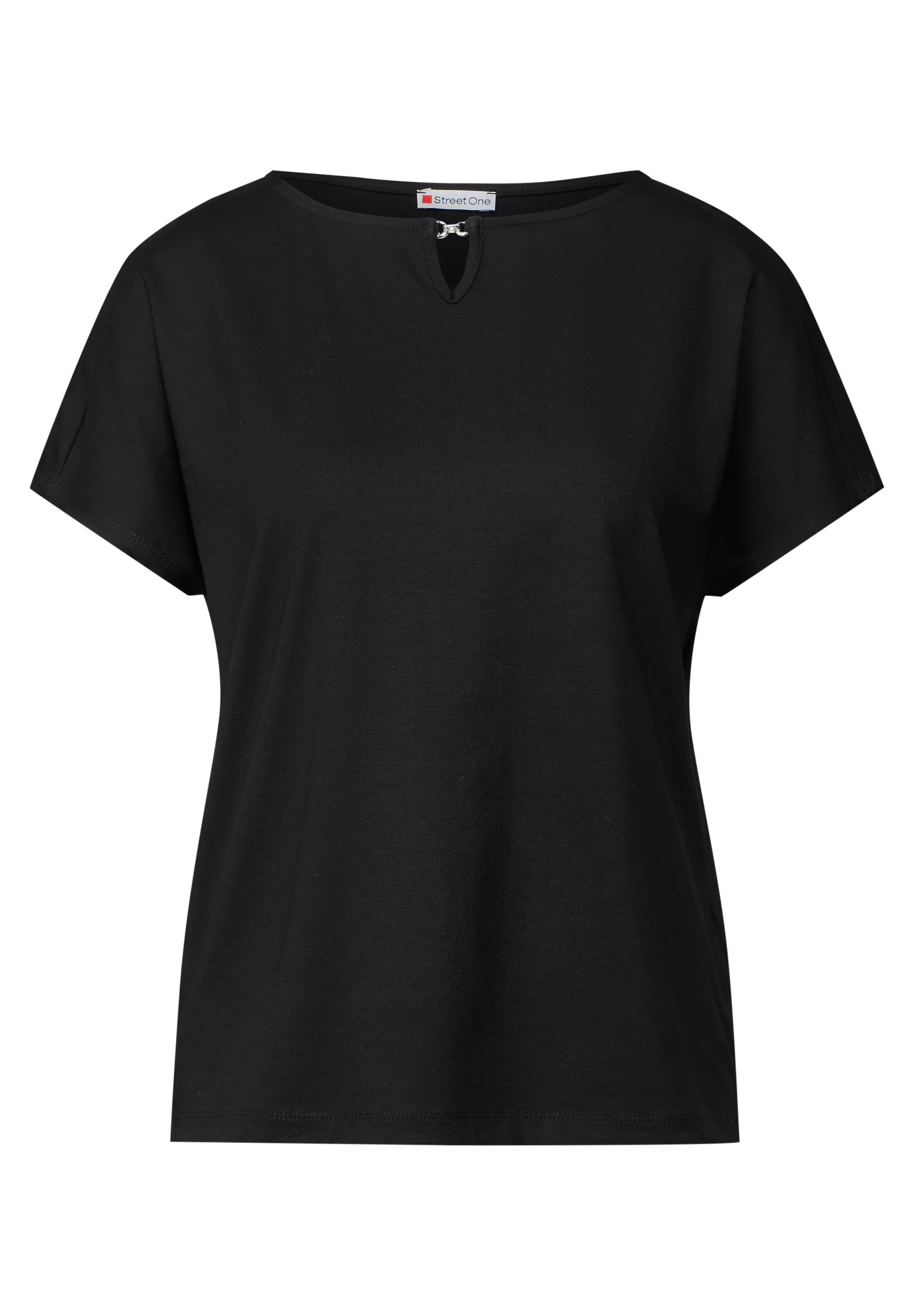 STREET ONE T-Shirt, mit Materialmix