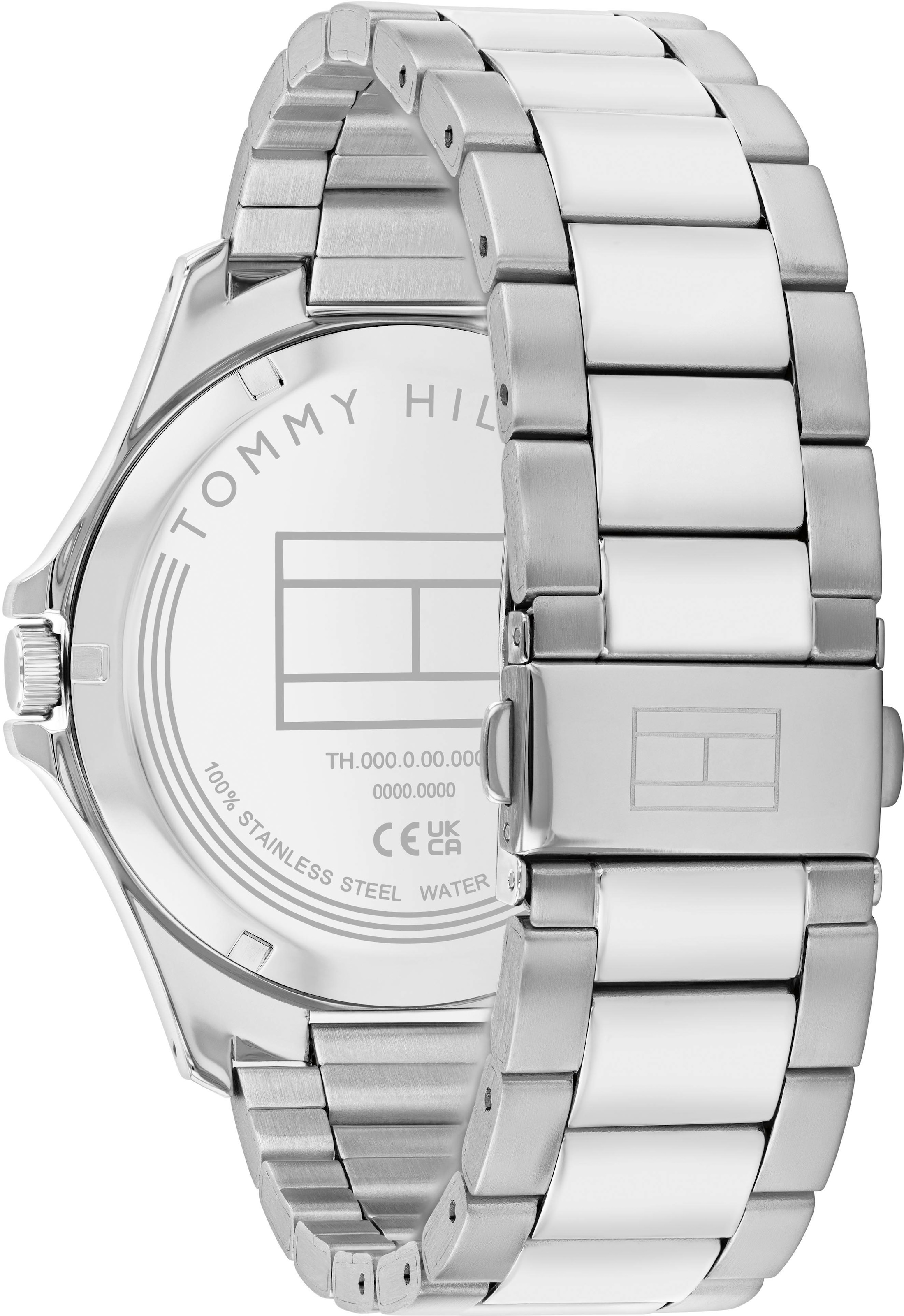 Tommy Hilfiger Quarzuhr »BRUCE«, Armbanduhr, Herrenuhr, Edelstahlarmband, analog