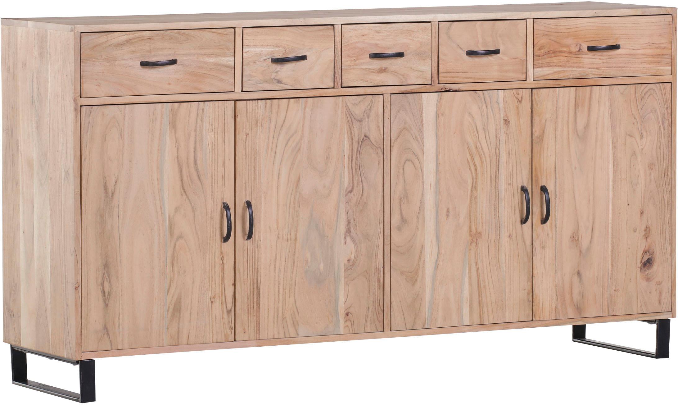 Gutmann Factory Sideboard Georgia, aus massivem Akazienholz, Breite 165 cm