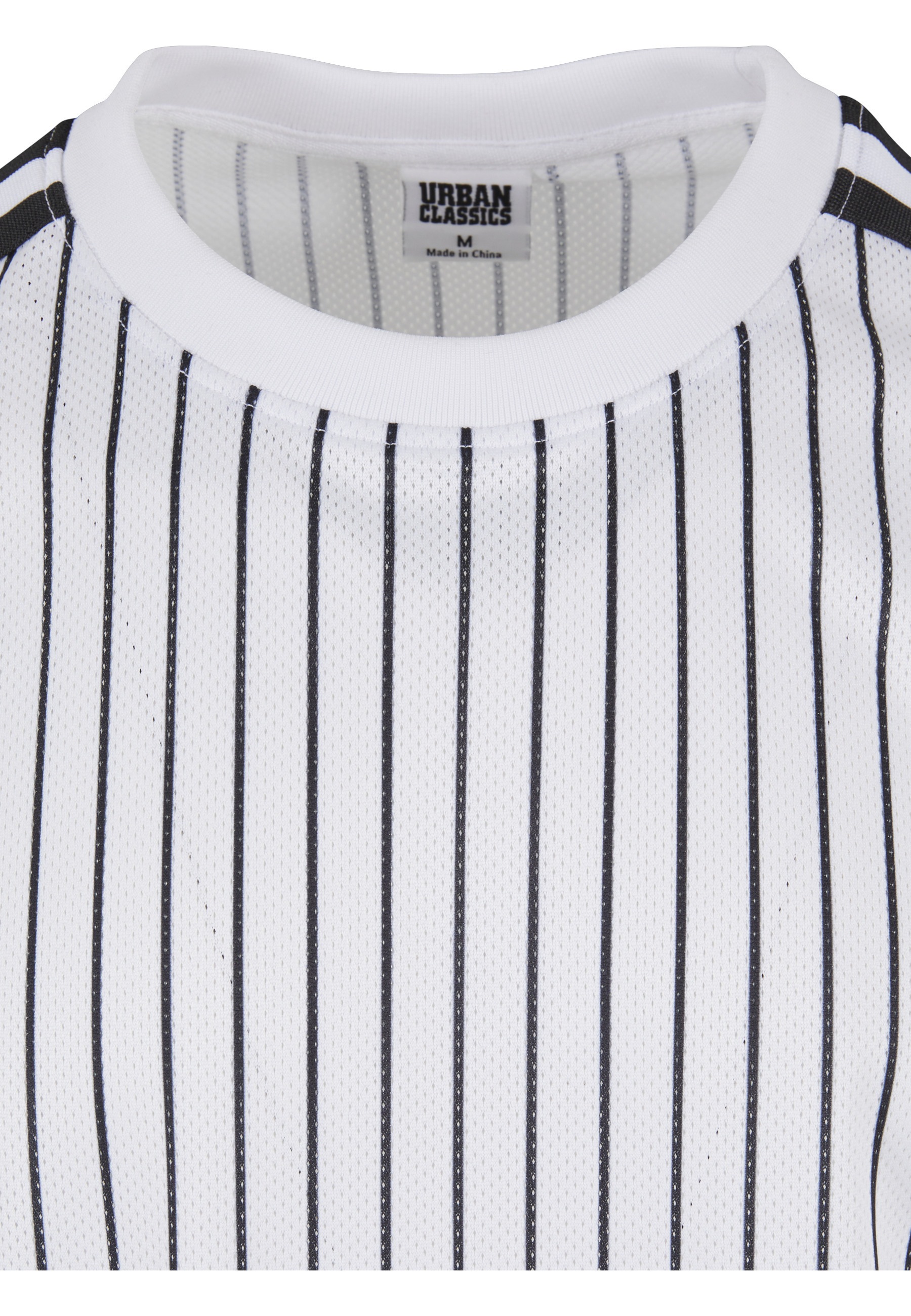 Thumbnail - URBAN CLASSICS T-Shirt "Urban Classics Herren Oversized Striped Mesh Tee" 1 Stk.