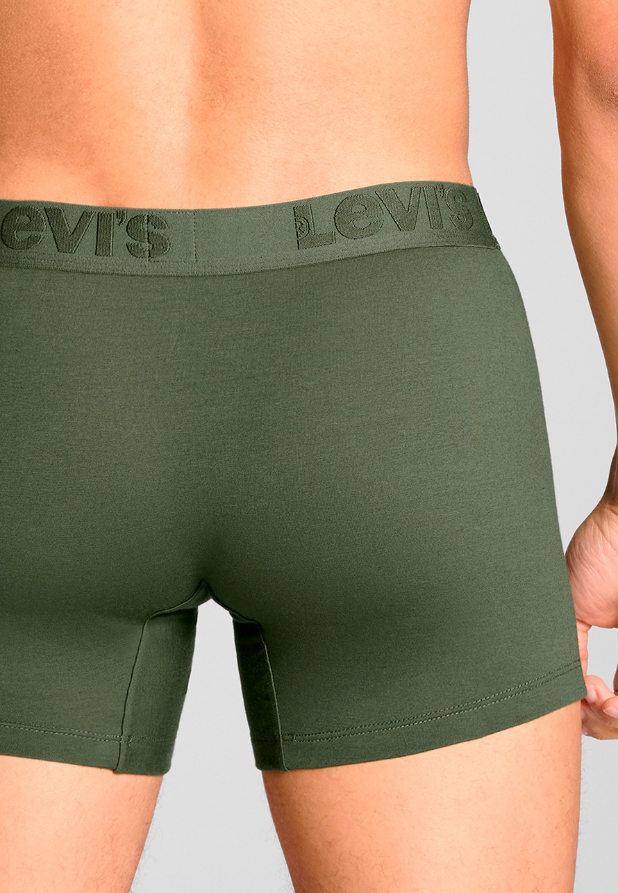 Levi's® Boxershorts »LEVIS MEN PREMIUM BOXER BRIEF 3P«, (3er Pack), mit breitem Logobund