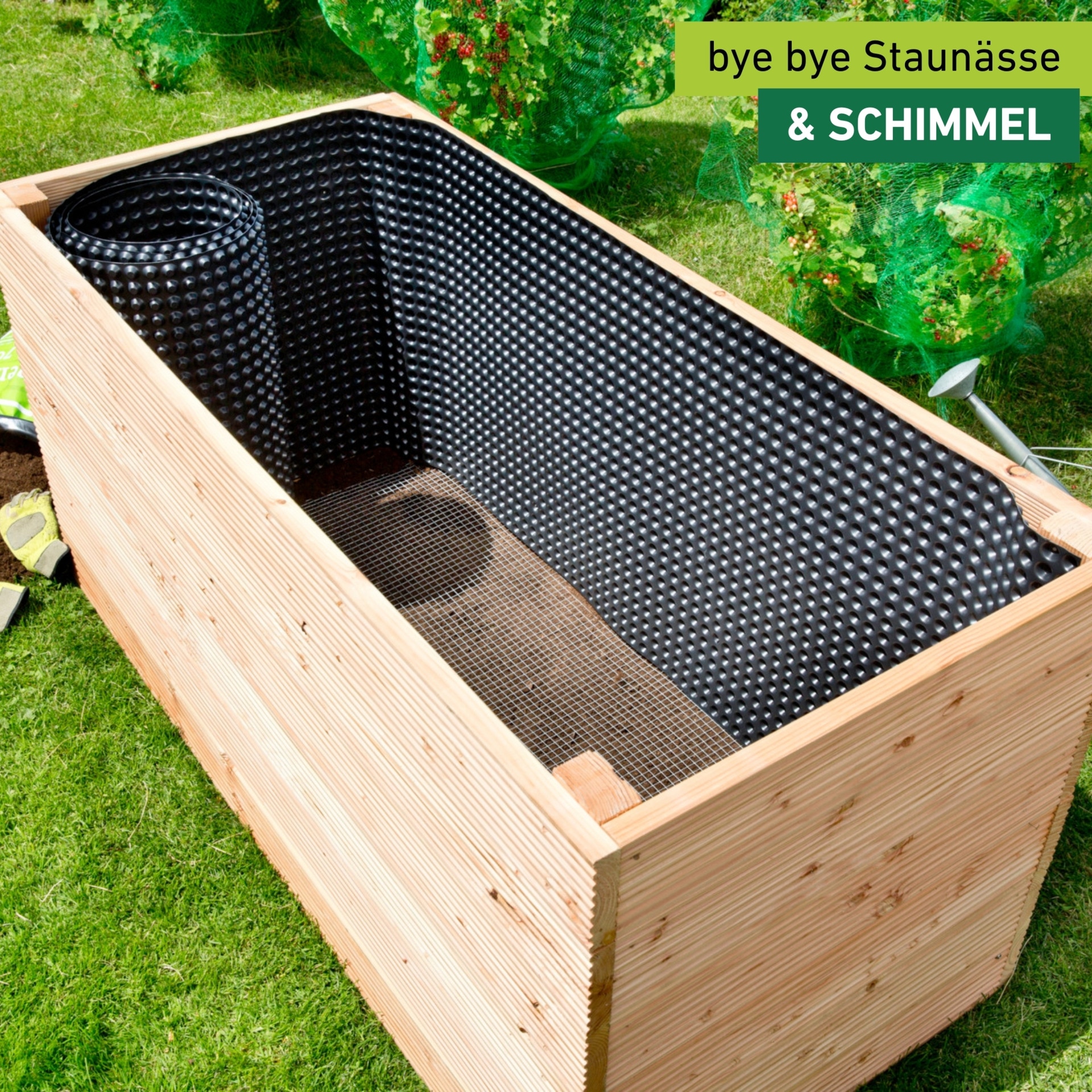 Windhager Hochbeet »Noppenfolie reißfest und langlebig« Abdeckung zuschneidbar, Hochbeet Plane 0,9 x 6,5 m