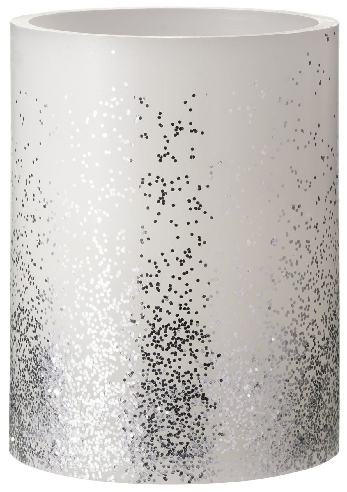 Pauleen LED Dekolicht »LED-Kerze Glitter Wachskerze Einzelartikel Timer Batterie Weiß/Silber«