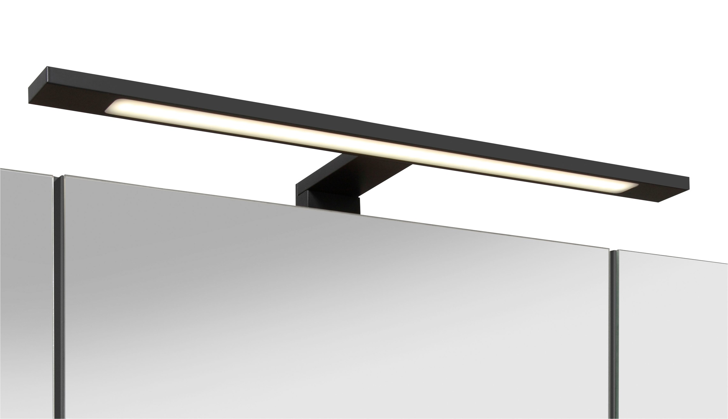 welltime Spiegelschrank »Trento, verschiedene Ausführungen und Farben«, Breite 100 cm, mit 3D-Effekt, Spiegeltüren, Inklusive LED-Beleuchtung
