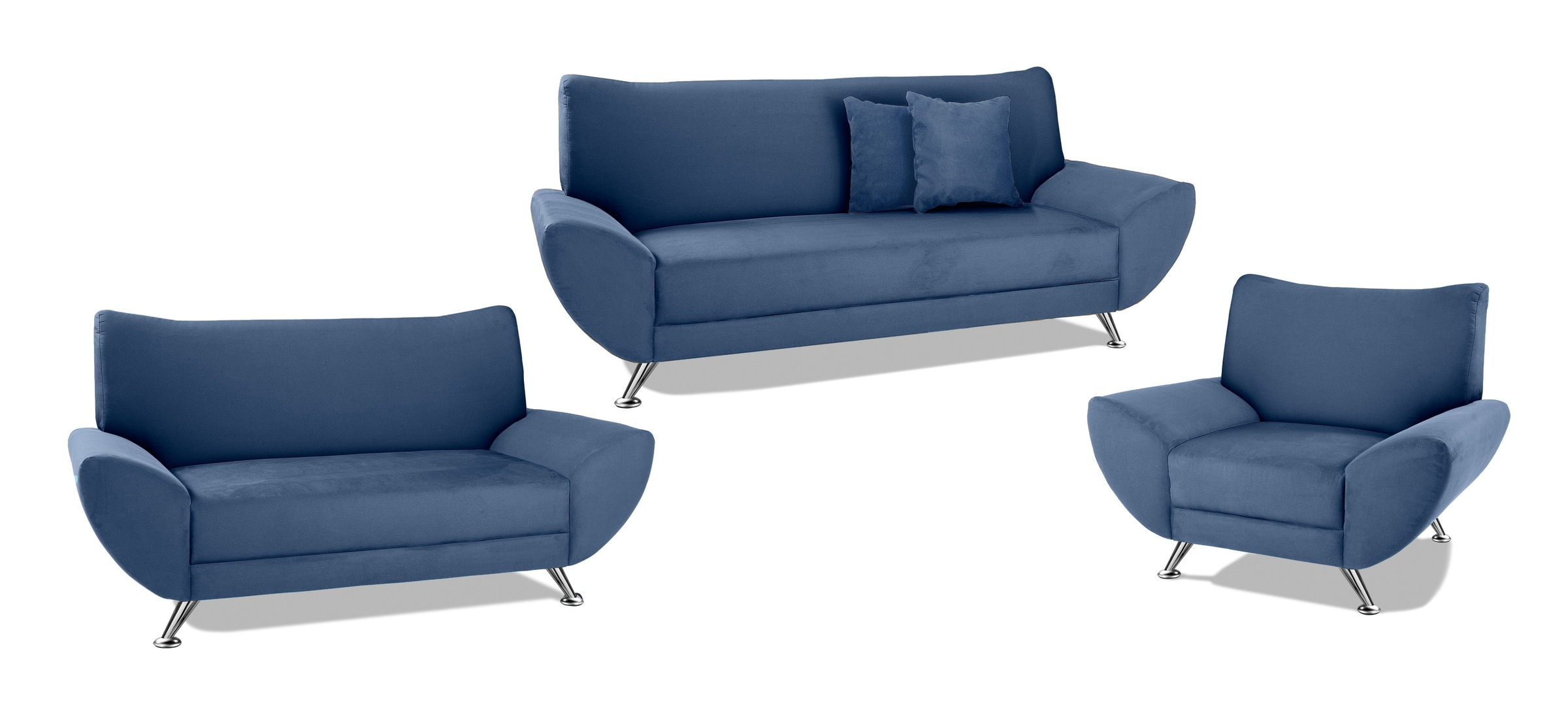 Home affaire Polstergarnitur »Saltare elegant & komfortabel, , 3-2-1, bequem, Designfuß« 3 Stk. tlg.