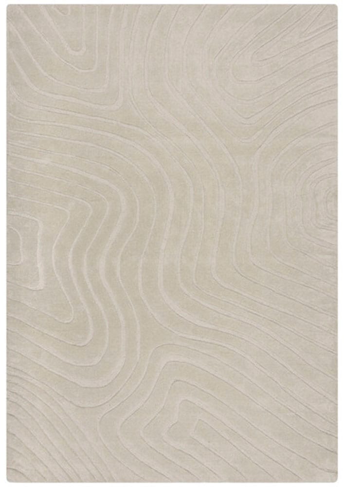 FLAIR RUGS Wollteppich »Mesmerise«, rechteckig, 14 mm Höhe, Wollteppich mit Hoch-Tief Effekt