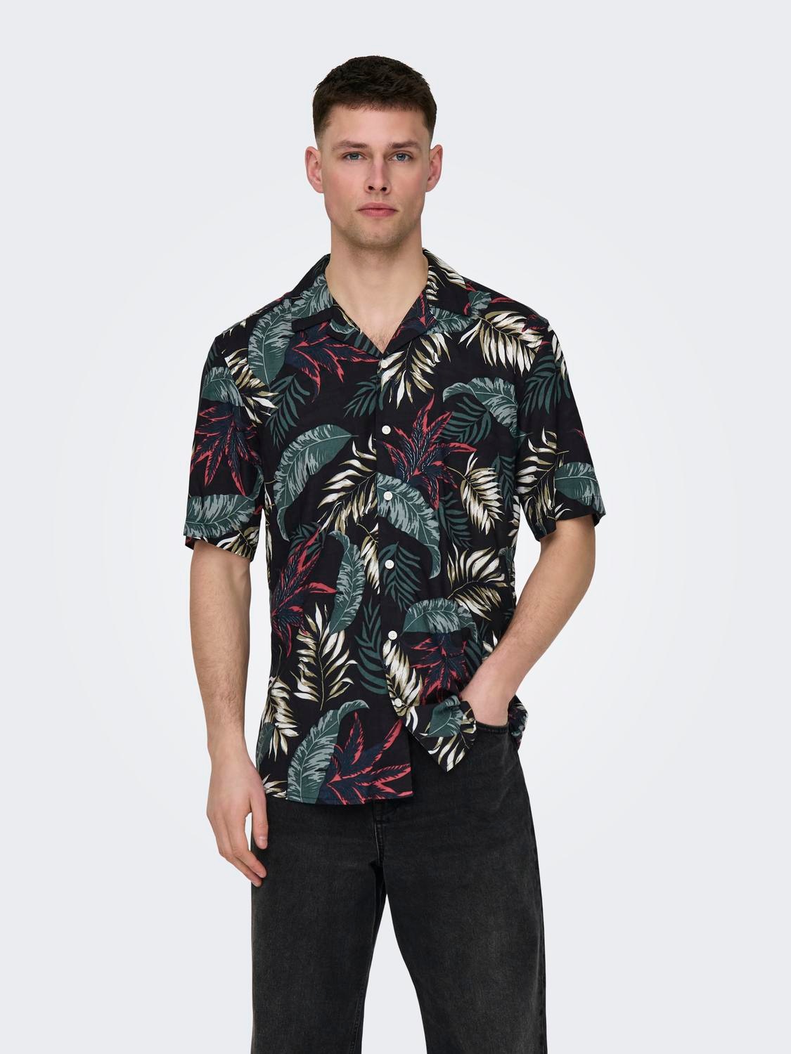 ONLY & SONS "ONSWAYNE LIFE AOP SS VISCOSE SHIRT NOOS" günstig online kaufen