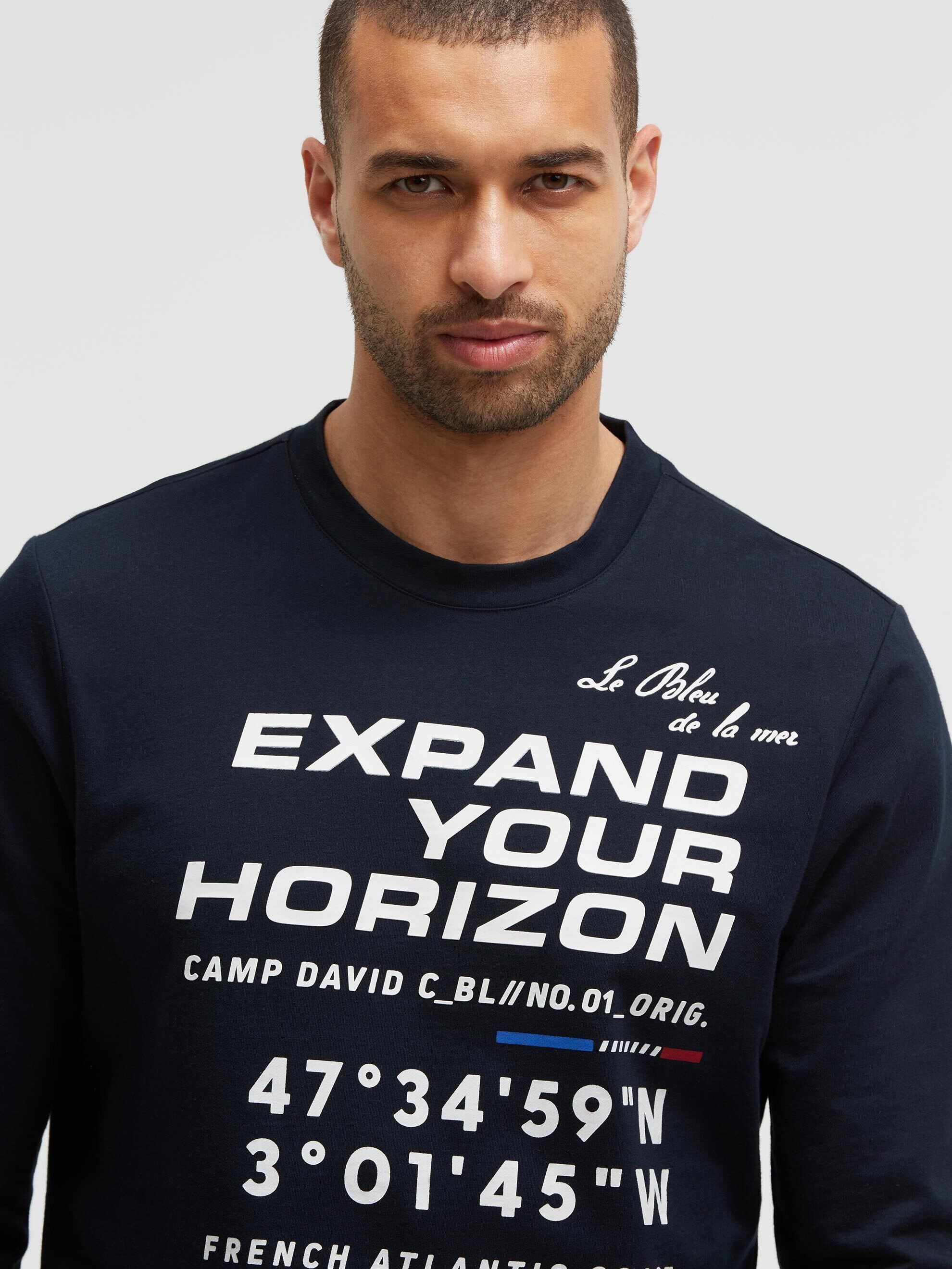CAMP DAVID Rundhalsshirt aus Baumwolle