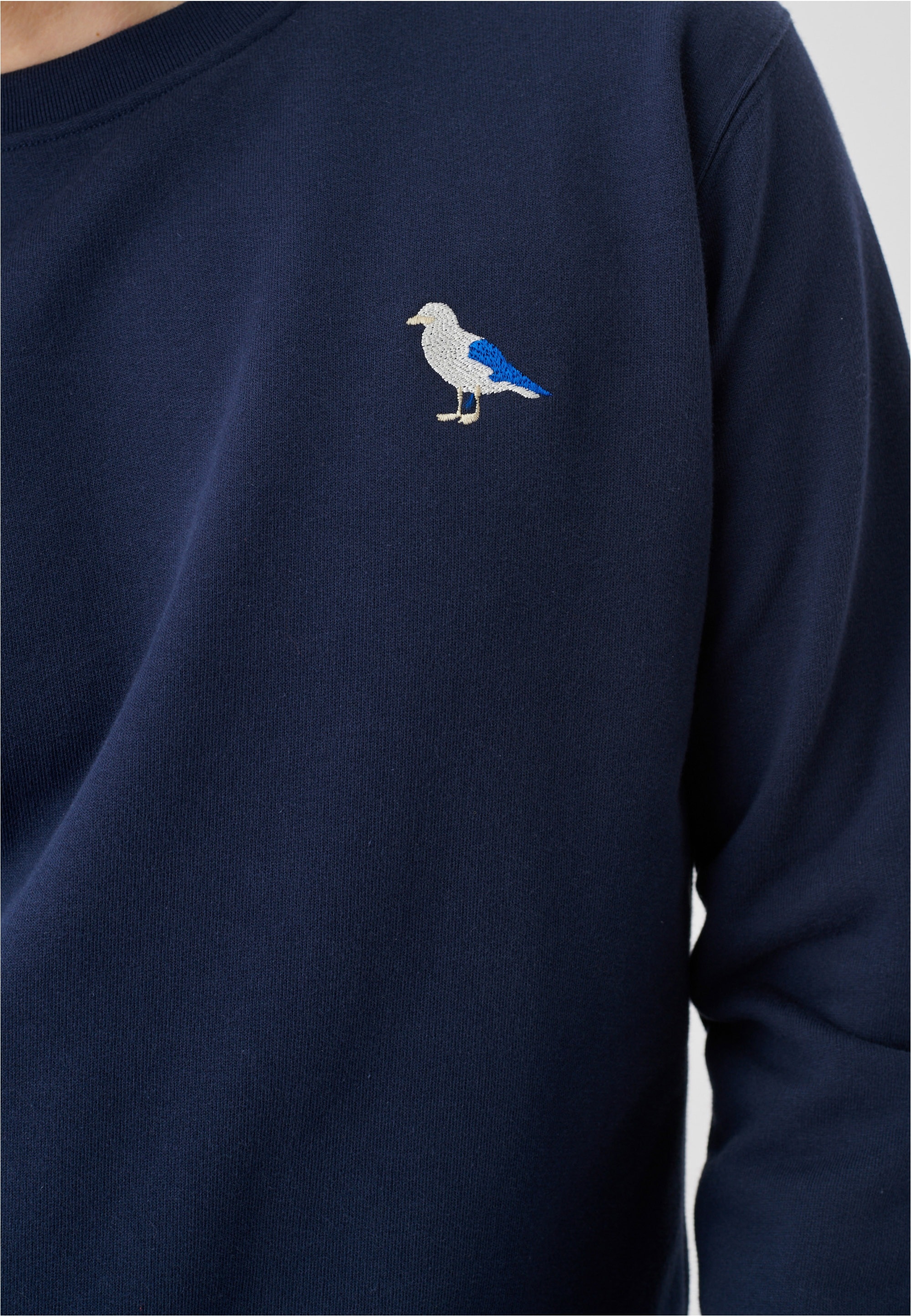 Cleptomanicx Sweatshirt »Embro Gull«, mit kleiner Möwen-Stickerei